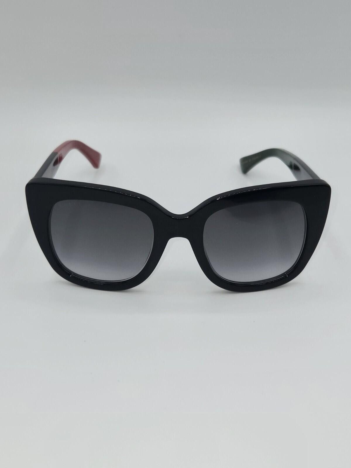 Gucci Gucci Sunglasses GG0163SN 003 Black Red and Green Gradient Size ONE SIZE - 5 Thumbnail