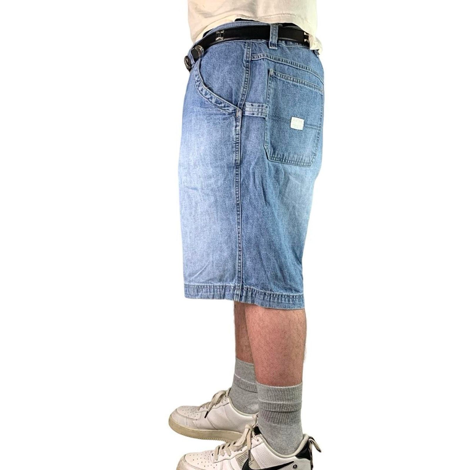 Old Navy × Vintage Vintage Y2K Old Navy Carpenter Baggy Light Wash Jean Shorts Size US 42 / EU 58 - 2 Thumbnail