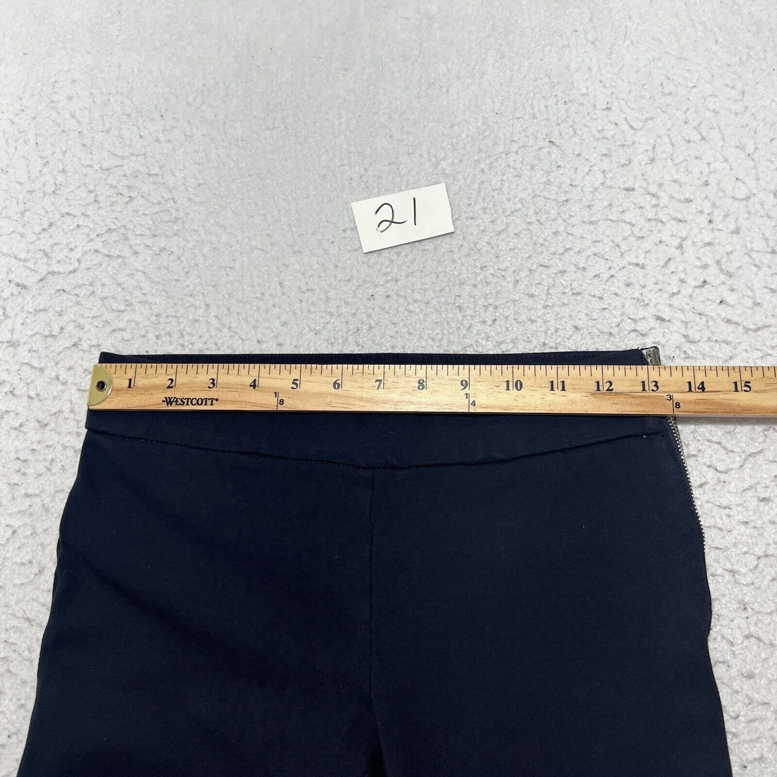 Ann Taylor Ann Taylor Petite Side Zip Athletic Blue Leggings Stretch Size 26" / US 2 / IT 38 - 10 Thumbnail