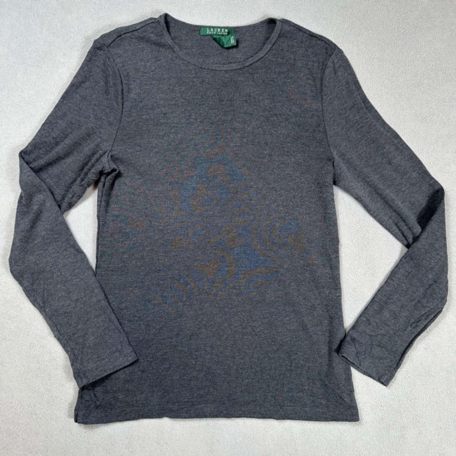 Lauren Ralph Lauren Lauren Ralph Lauren Womens Long Sleeve T Shirt Top Large Size L / US 10 / IT 46 - 1 Thumbnail