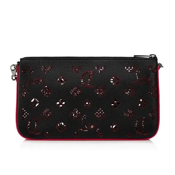 Christian Louboutin o1bcso1str0825 Size:OS/ Chain Clutch Shoulder Bag in Black Size ONE SIZE - 3 Thumbnail