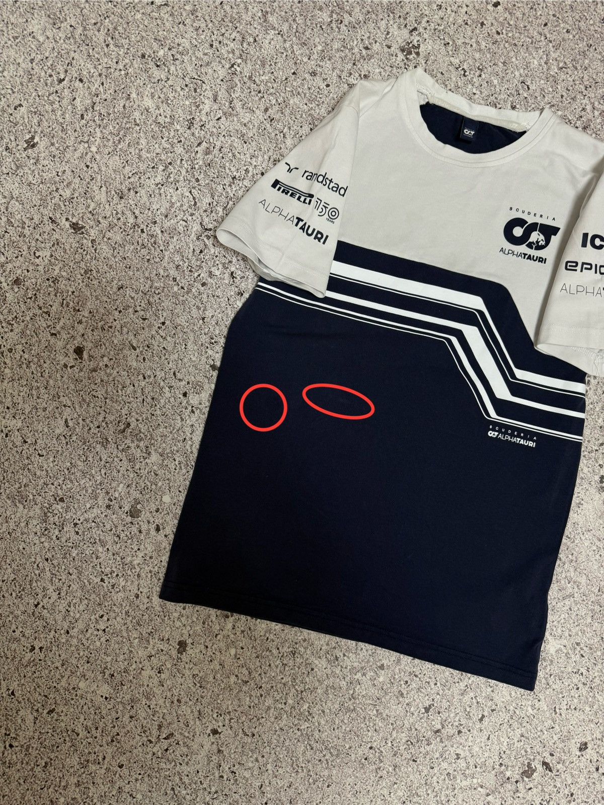 Alpha Industries × Ferrari Rare Scuderia AlphaTauri 2023 Team Racing Retro T-Shirt Size US XS / EU 42 / 0 - 14 Thumbnail