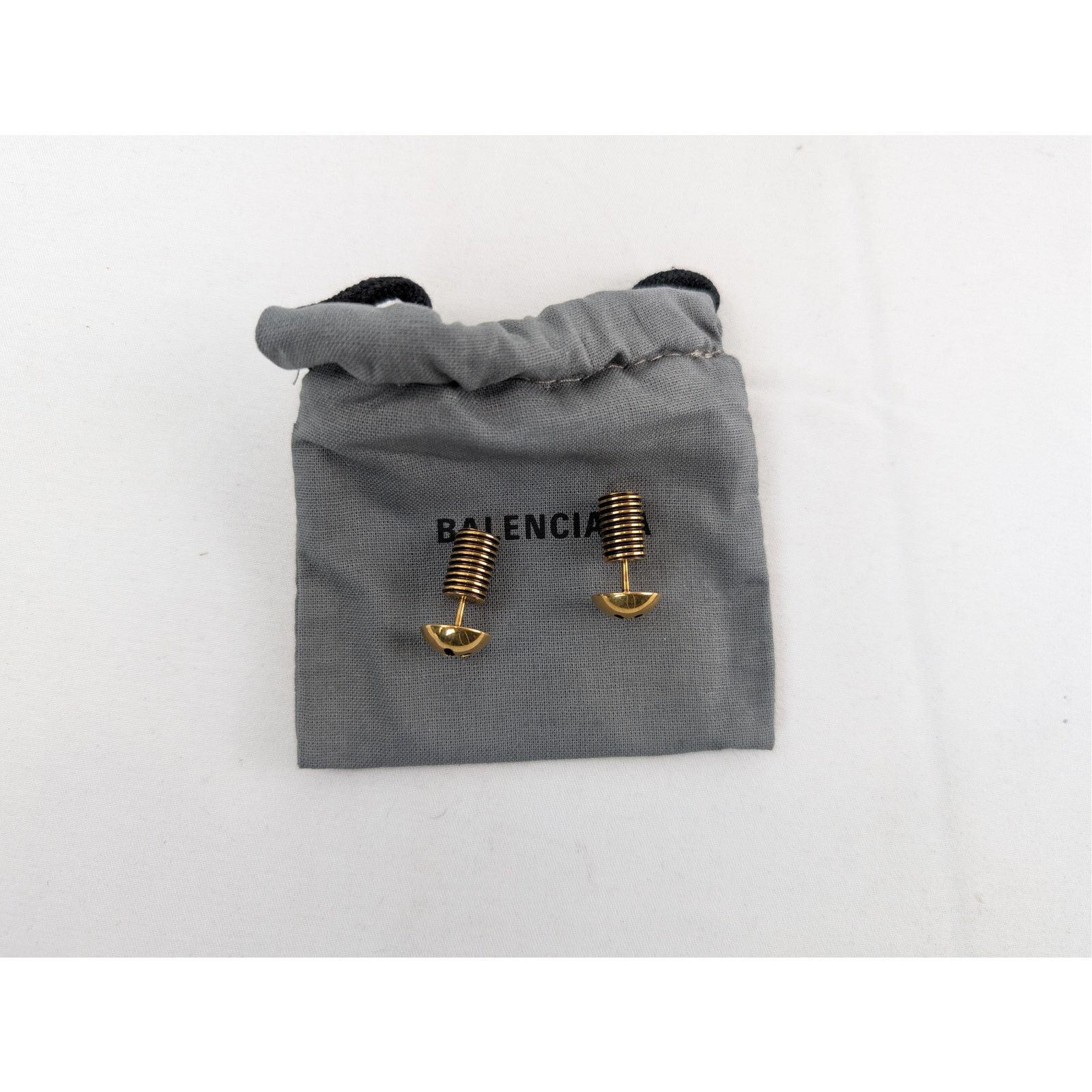 Balenciaga o1rshd1 Size: OS / Garage Screw Earrings Brass Antique Gold Size ONE SIZE - 11 Thumbnail