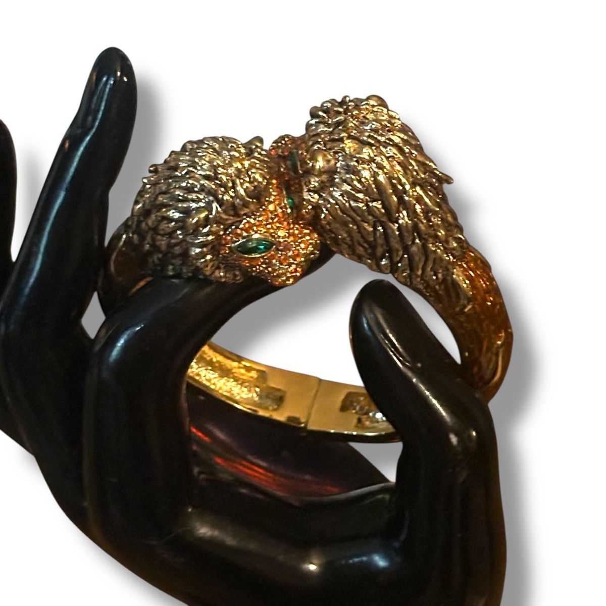 Vintage Vintage JC Thailand lions head wrap bangle bracelet Size ONE SIZE - 2 Thumbnail