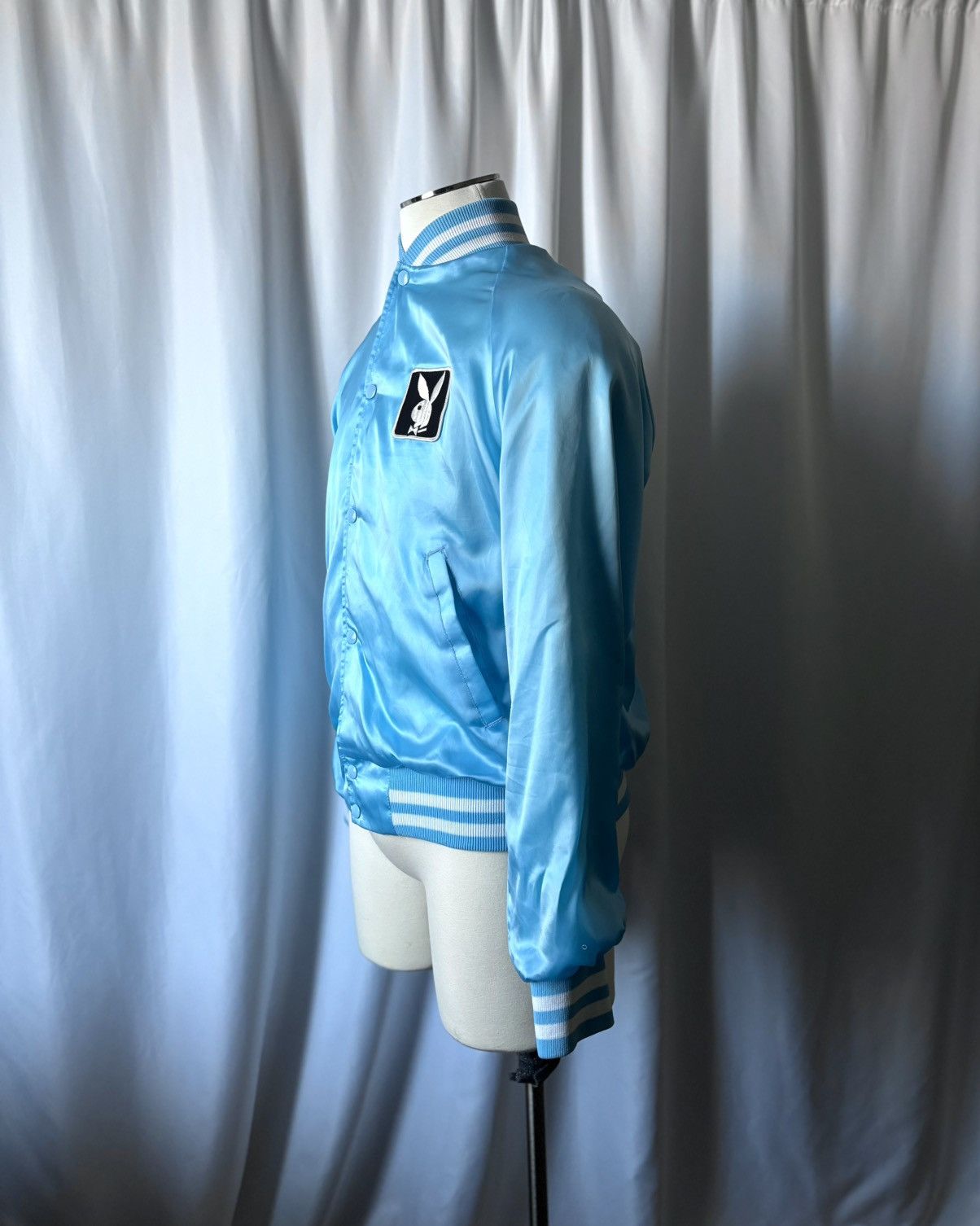 Playboy Satin Varsity Bomber Westark USA Sz M Vintage Playboy Jacket Size US M / EU 48-50 / 2 - 7 Thumbnail