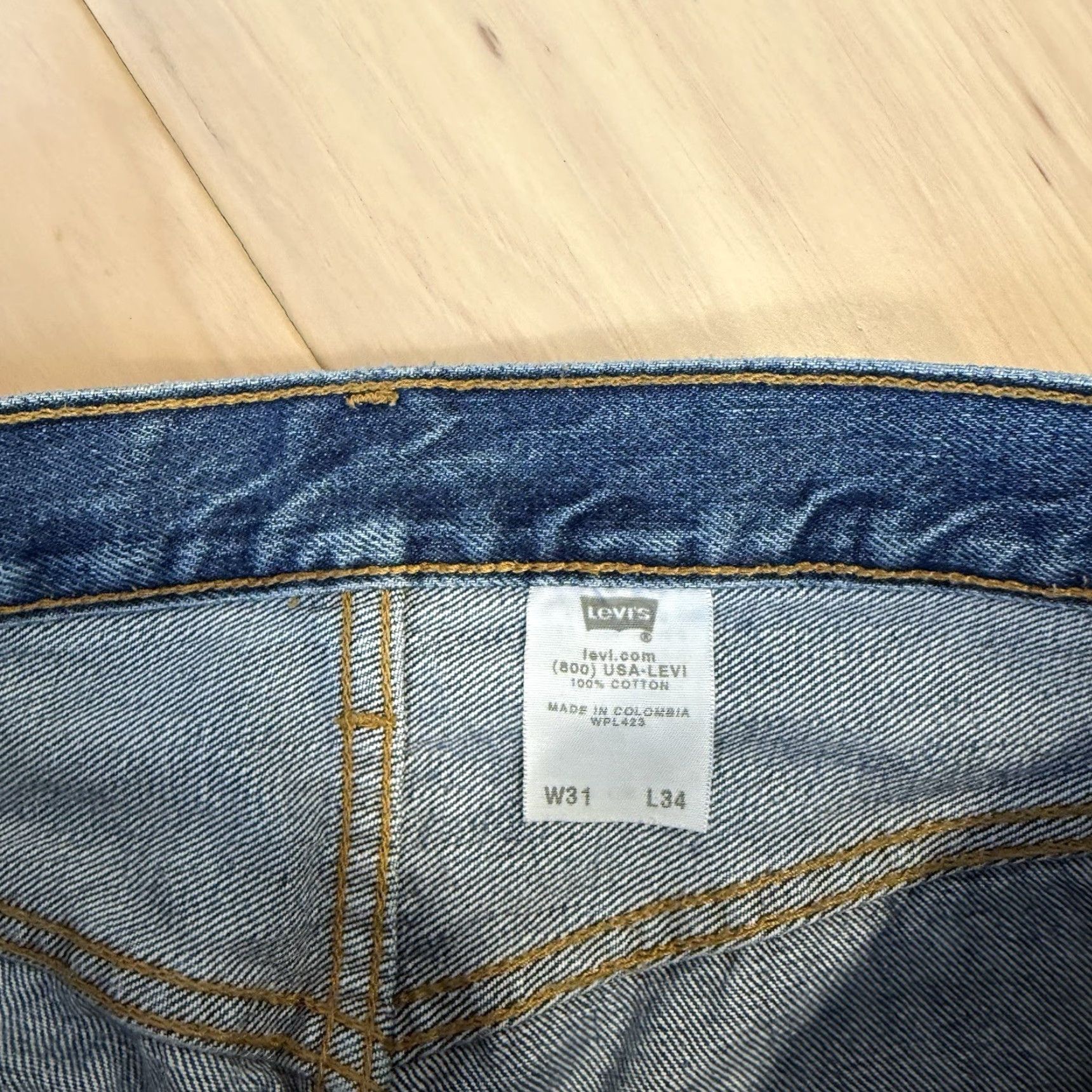 Levi's VINTAGE Levi's 501 Jeans 30 Blue Denim Straight 5-Pocket Regular Mens 90s Western Size US 30 / EU 46 - 5 Thumbnail
