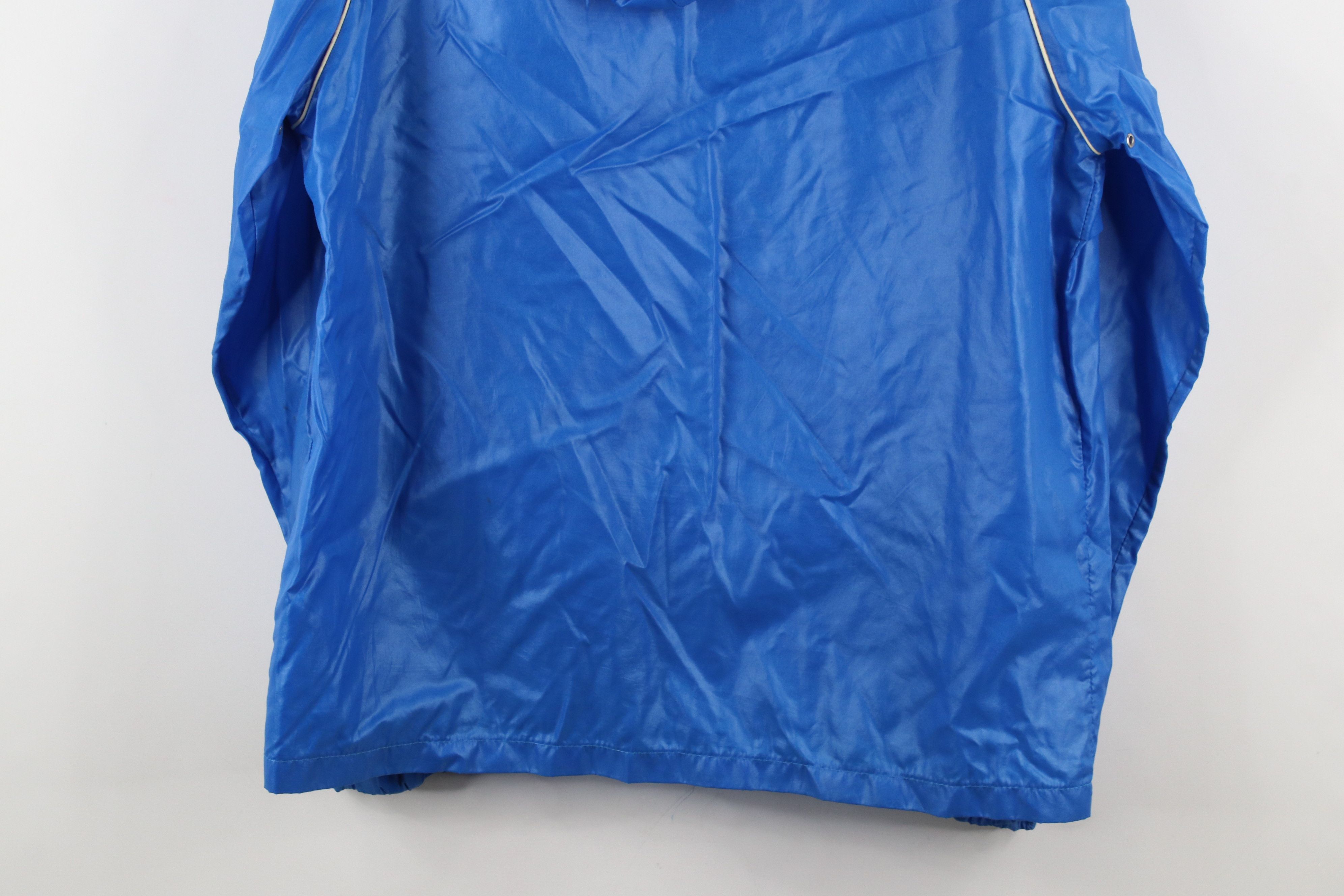 Vintage Vintage 70s 80s Streetwear Mills Packable Anorak Jacket Blue Size US M / EU 48-50 / 2 - 17 Thumbnail