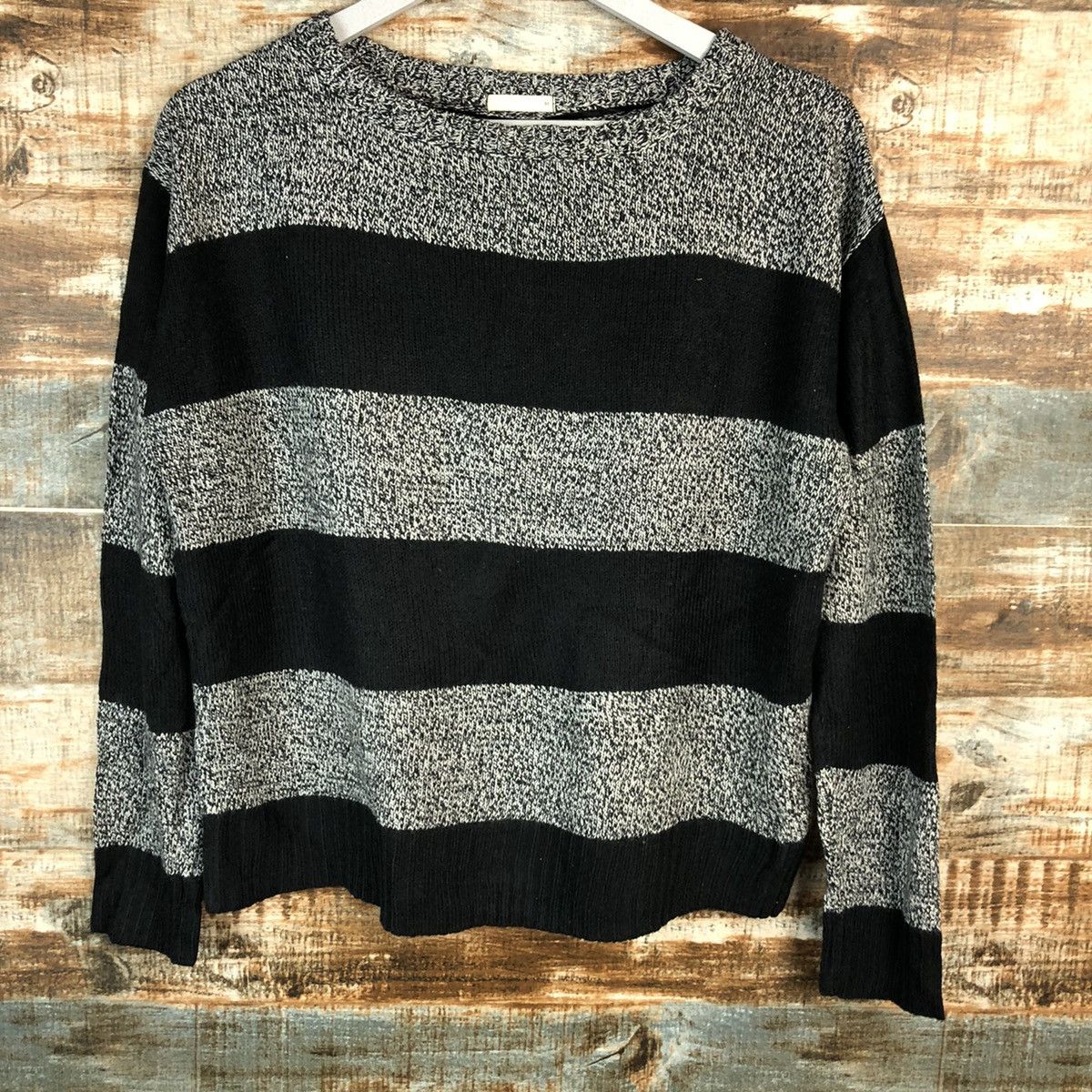 GU × Homespun Knitwear GU Japan Stripe Grey Knitwear #A1562 Size M / US 6-8 / IT 42-44 - 6 Thumbnail