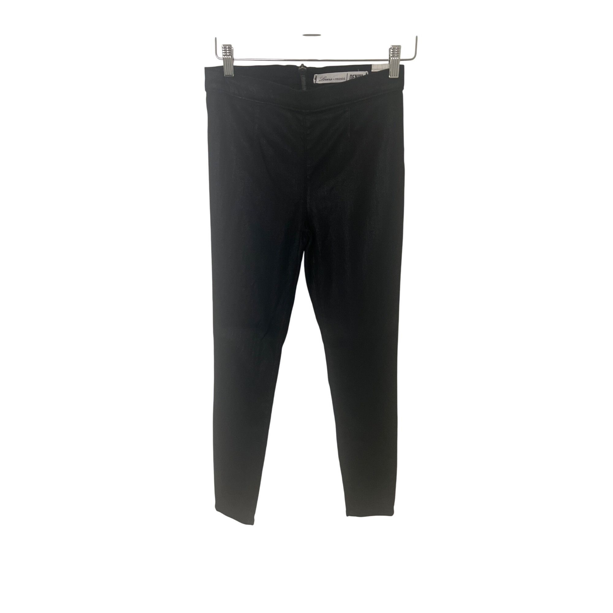 Lovers and Friends Lovers + Friends Jesse Black Coated Legging with Light Shimm Size 28" / US 6 / IT 42 - 4 Thumbnail