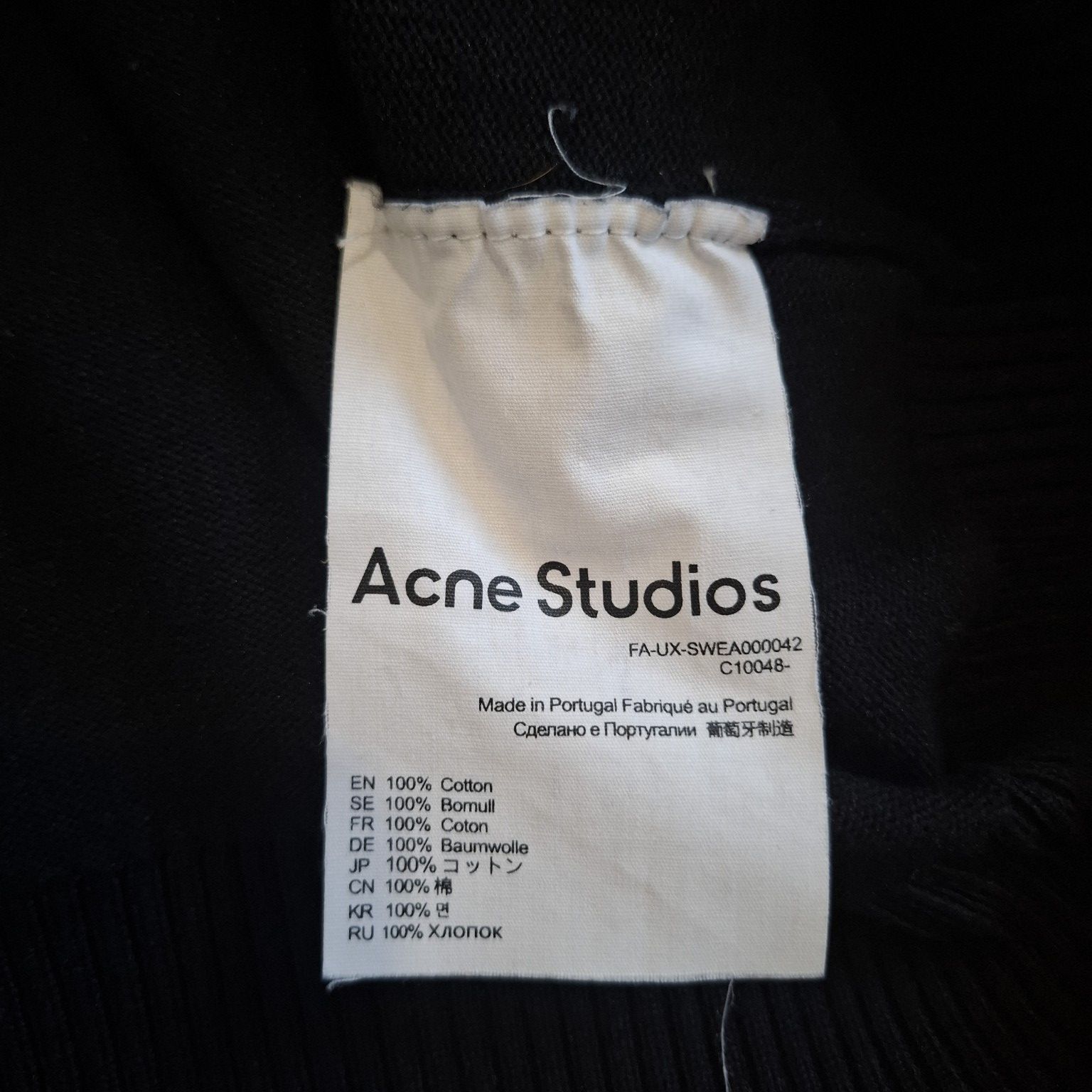 Acne Studios Acne Studios V-Neck Knit Sweater Black Oversized Boxy Size US XL / EU 56 / 4 - 3 Thumbnail