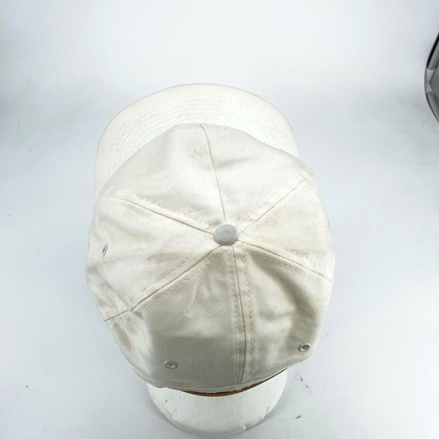 Budweiser VINTAGE Bud Dry Beer Hat Cap Strap Back White Blue Rope Budweiser Beer Promo 90s Mens Adjustable Cap White Beer 90s Budweiser Mens Hat Size ONE SIZE - 5 Thumbnail
