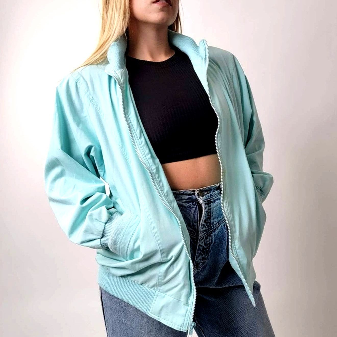 Vintage Vintage 90s Lightweight Bomber Jacket - S Size S / US 4 / IT 40 - 1 Thumbnail
