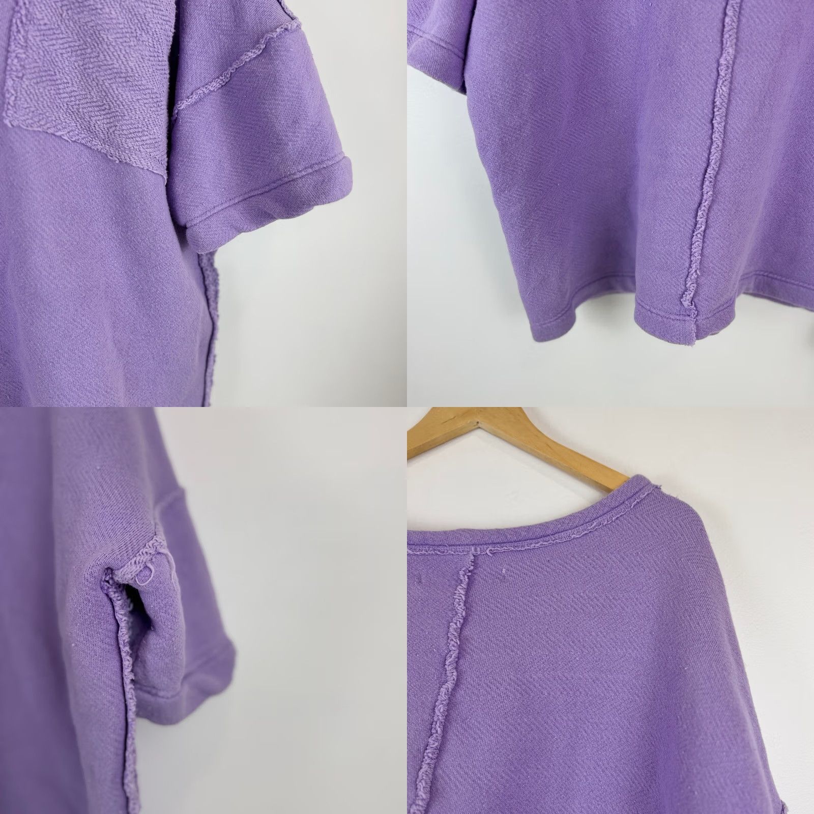 Free People Free People FP Beach Lavender Terry Oversized Pullover Sweatshirt Cover XS Size XS / US 0-2 / IT 36-38 - 9 Thumbnail