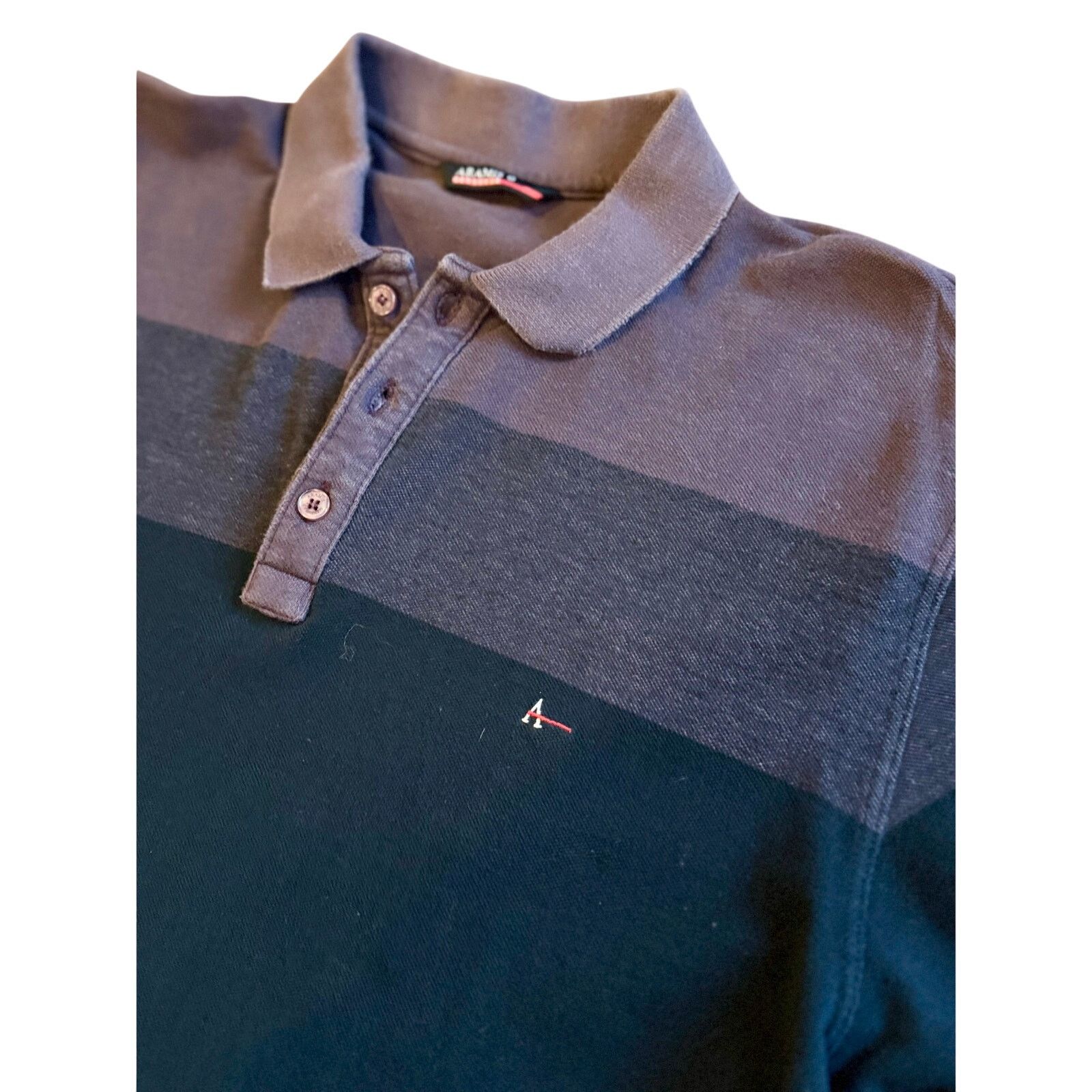 Men's Wearhouse Aramis Menswear Purple & Gray Polo – Great Condition Large Size US L / EU 52-54 / 3 - 2 Thumbnail