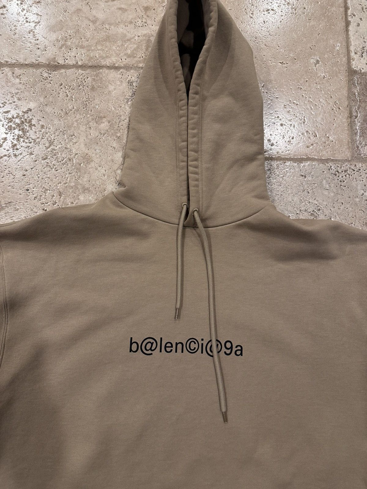 Balenciaga Balenciaga Khaki / Brown Mailbox Letter Logo Pullover Hoodie Size US S / EU 44-46 / 1 - 6 Thumbnail