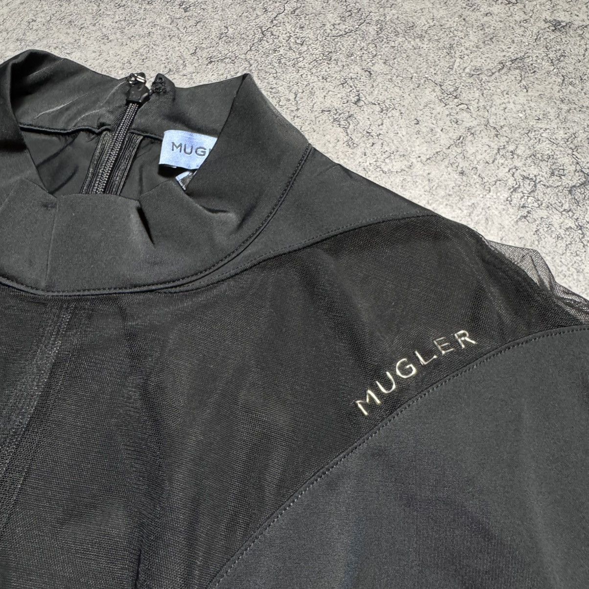 H&M × Mugler Rare Mugler X H&M Black Mesh Panel Bodysuit Size XL / US 12-14 / IT 48-50 - 7 Thumbnail