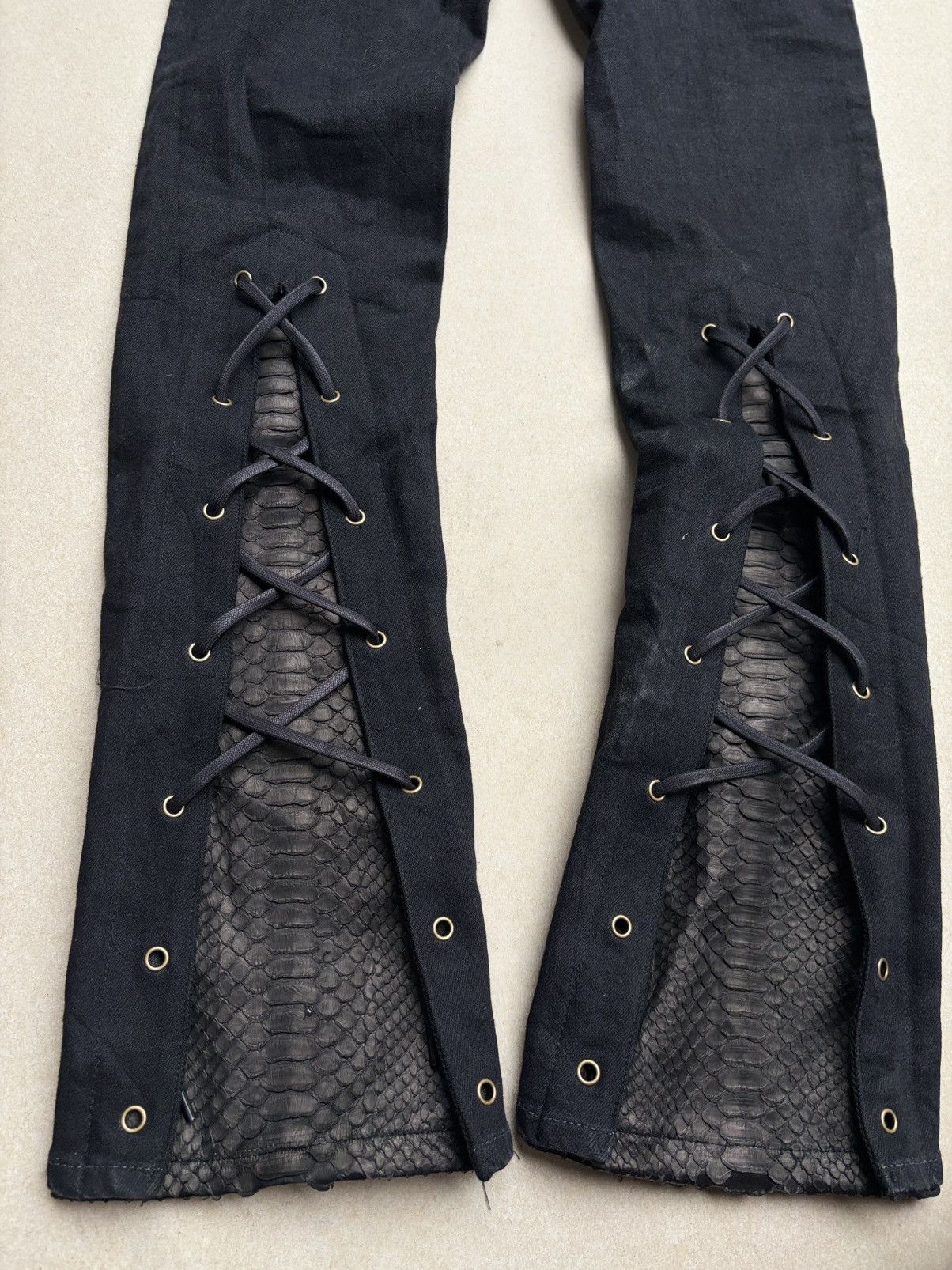 semanticdesign SEMANTIC DESIGN lace-up jeans Size US 27 - 7 Thumbnail