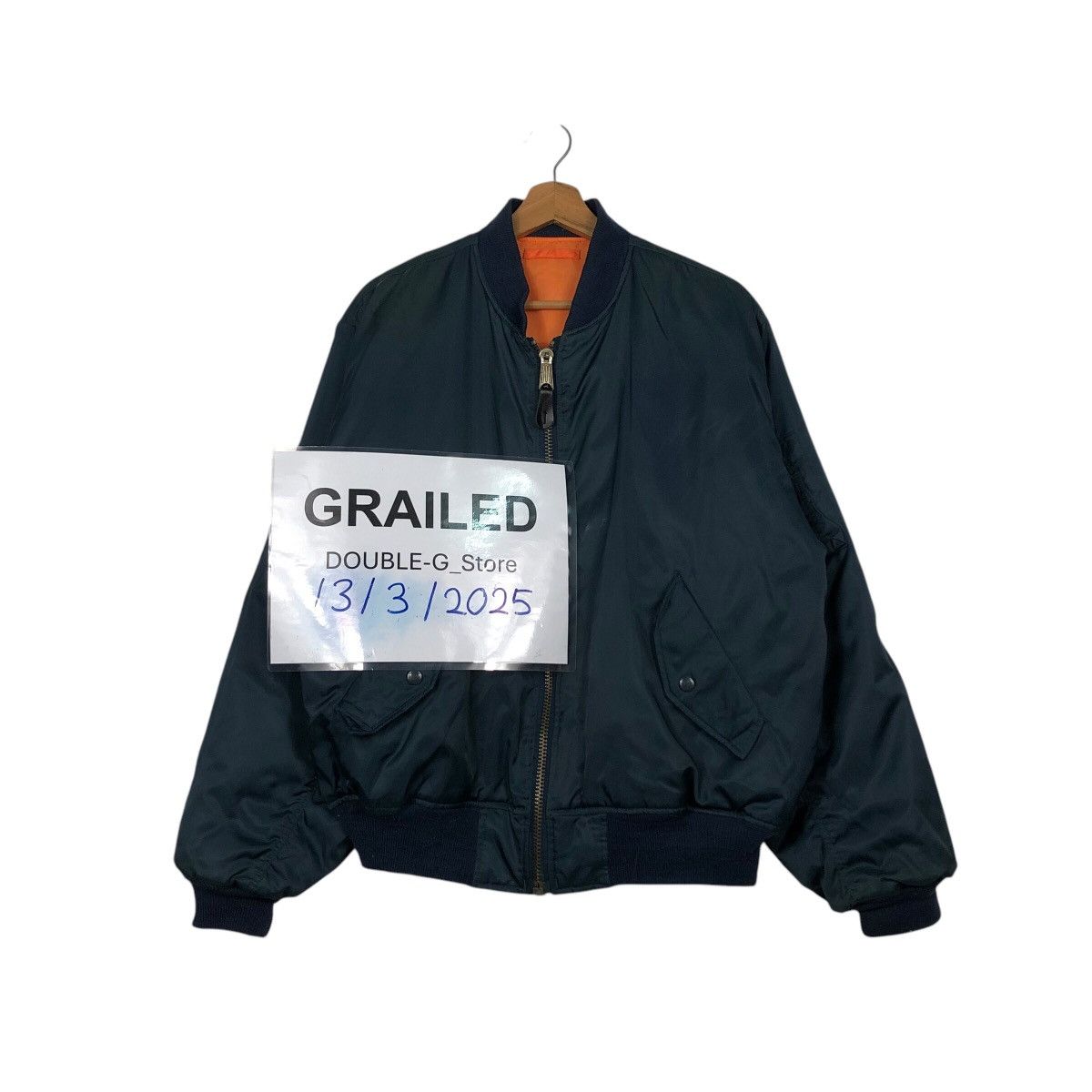 📌Vintage Reversible Bomber Jacket Ma-1 Phantom Military