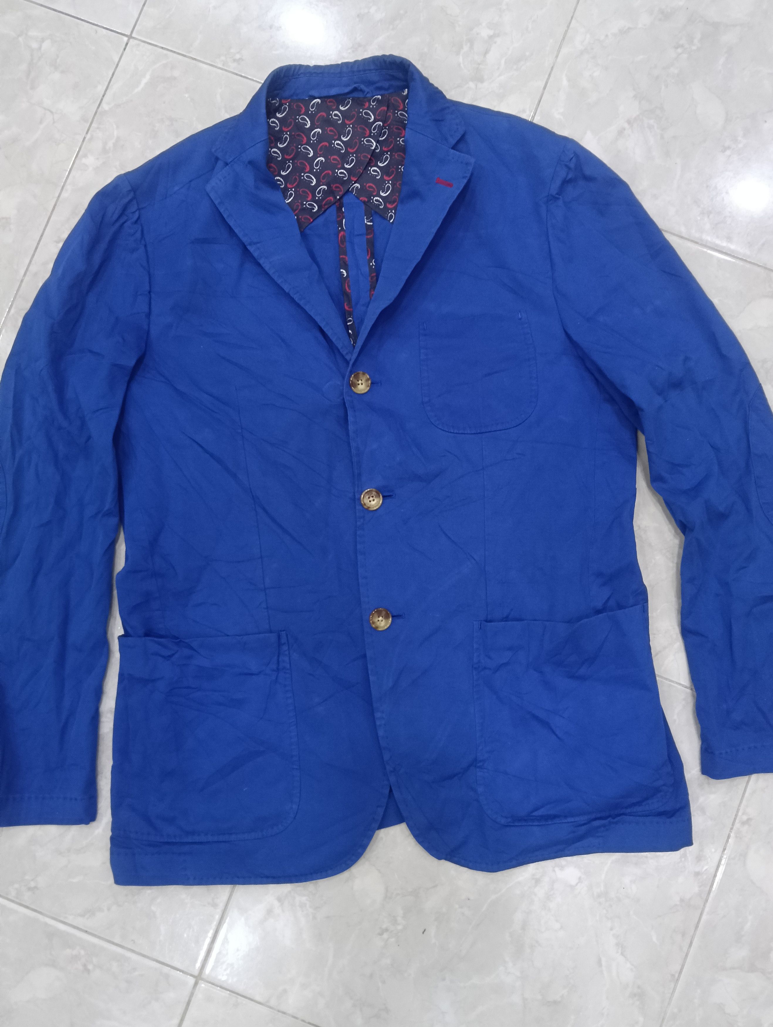 Japanese Brand Vicomte A. Slim Fix Blazer Jacket Size 50S - 2 Thumbnail