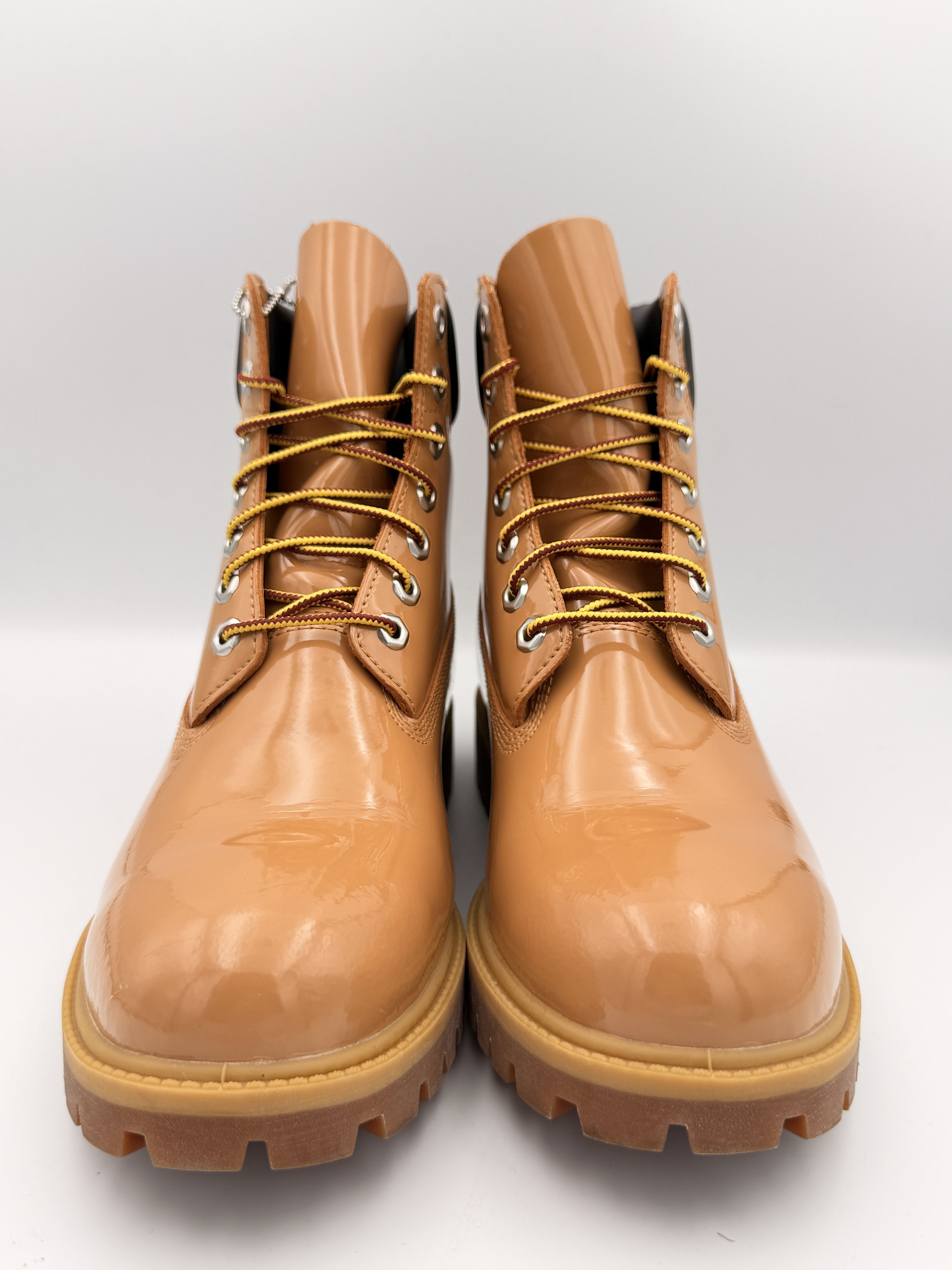 Timberland Veneda Carter Timberland 6" Boot Patent Leather Wheat Brown Size US 8.5 / EU 41-42 - 5 Thumbnail