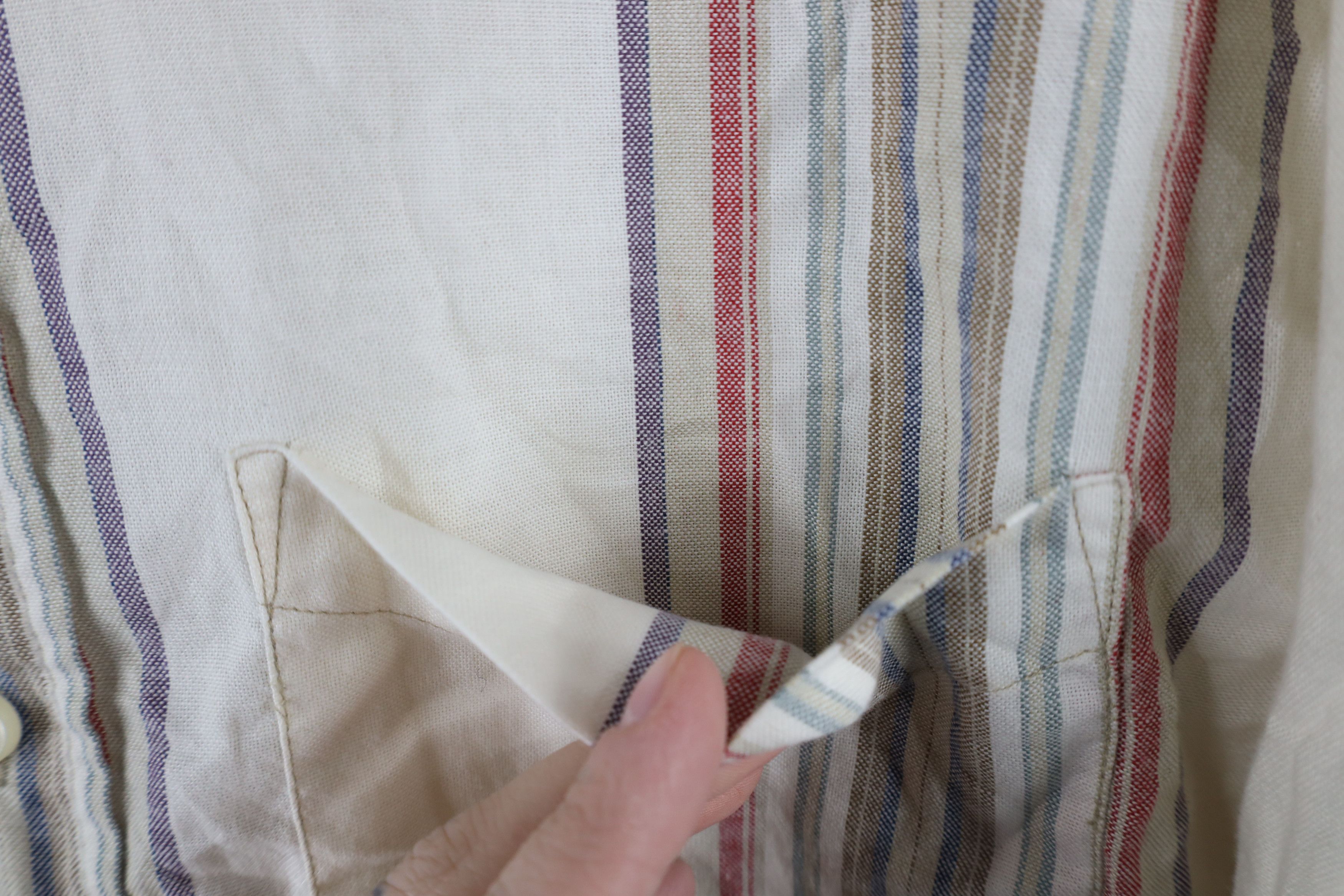 Vintage Vintage 90s Streetwear Striped Collared Button Down Shirt Size US M / EU 48-50 / 2 - 8 Thumbnail