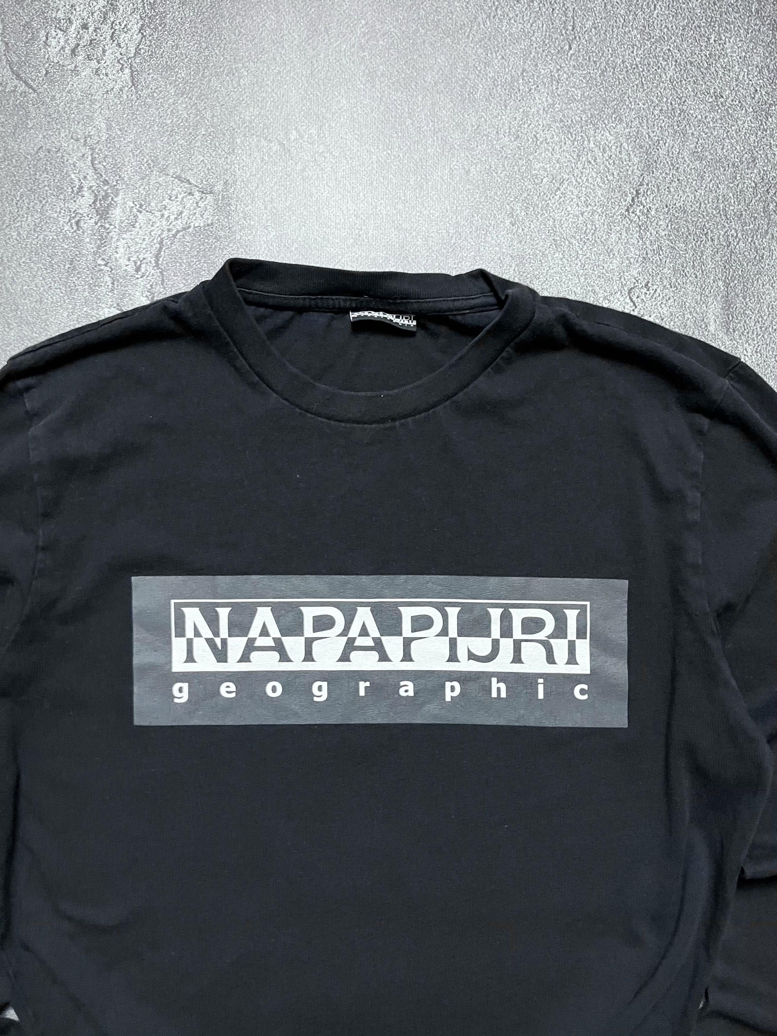 Napapijri Vintage Long Sleeve Napapijri Big Logo Mens M Size US M / EU 48-50 / 2 - 2 Thumbnail