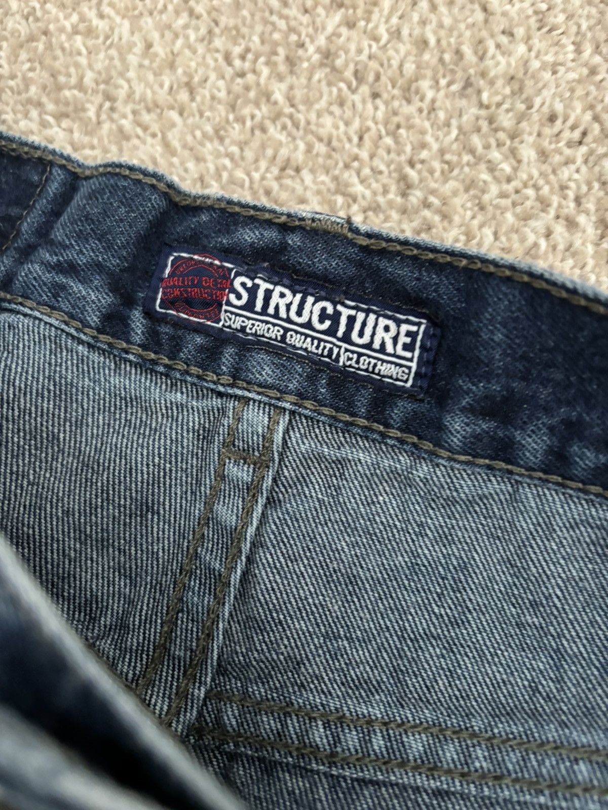 Structure Vintage Structure Double Knee Work Pants Size US 33 - 2 Thumbnail