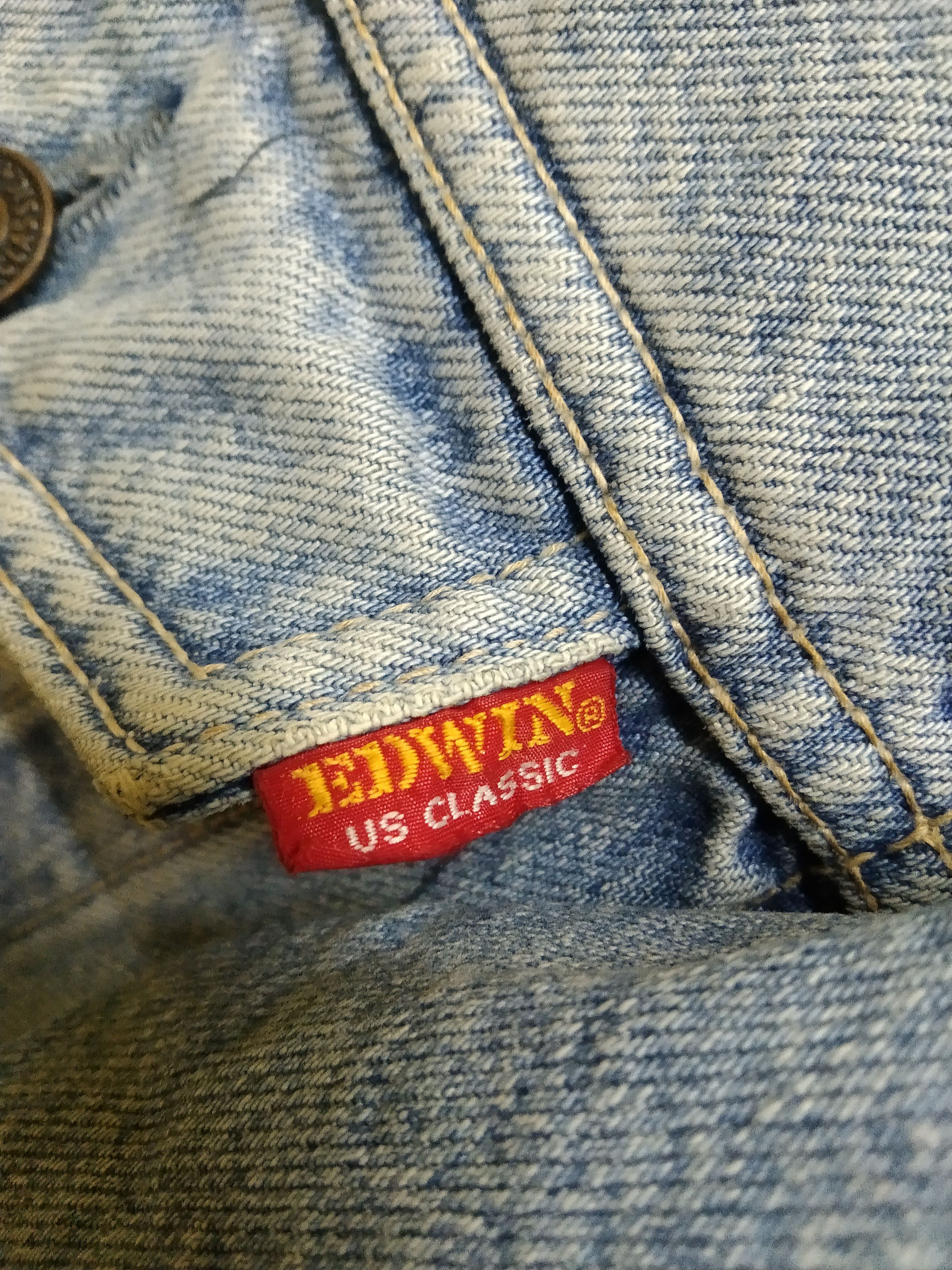 Edwin × Vintage Vintage Edwin Trucker Denim Jacket Size US L / EU 52-54 / 3 - 14 Thumbnail