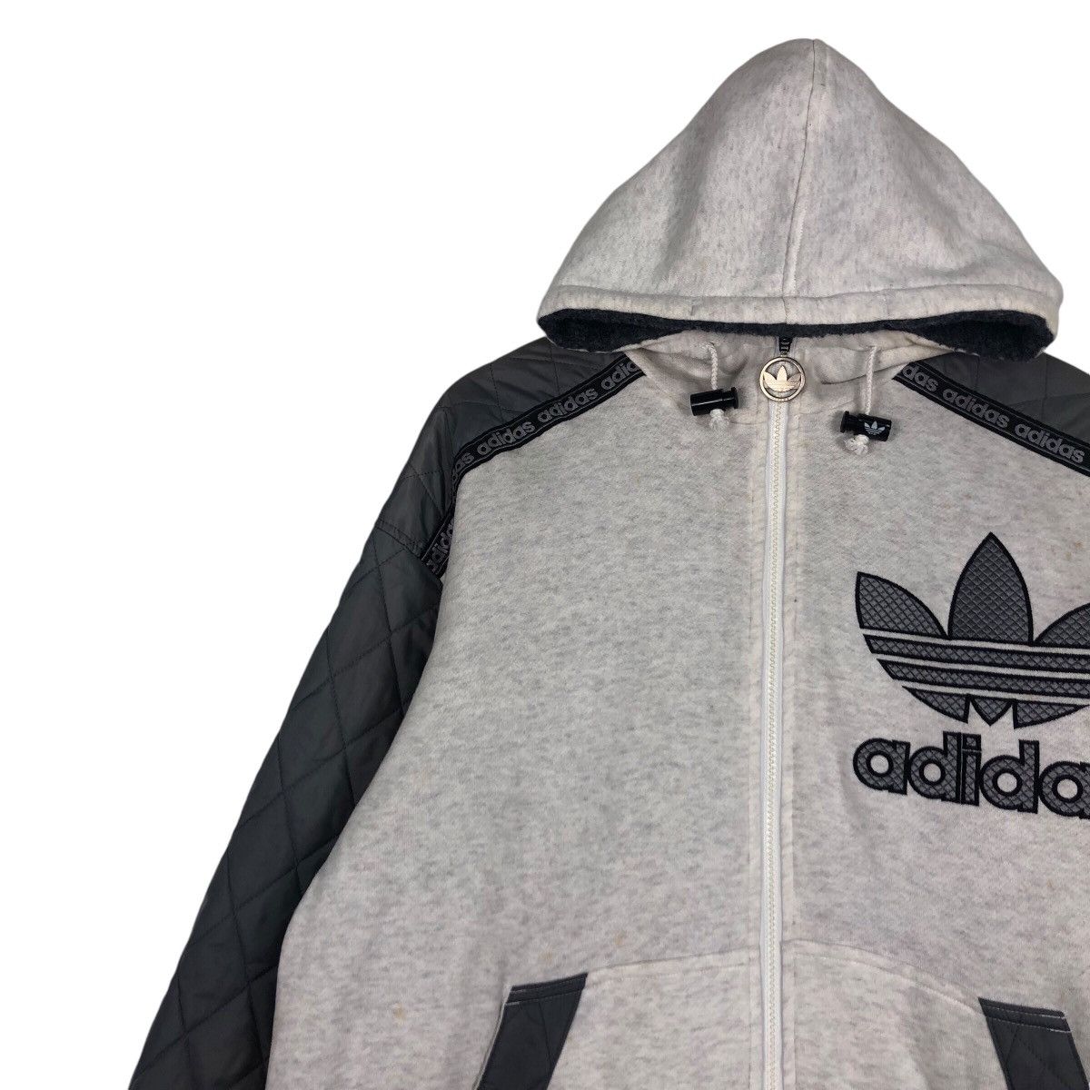 Adidas × Japanese Brand × Vintage Adidas Vintage Jacket Big Logo Rare Design Large #A1 Size US L / EU 52-54 / 3 - 6 Thumbnail