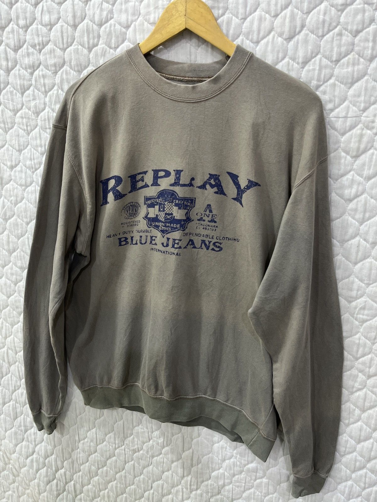 Replay 🔥🔥🔥RARE VTG REPLAY SUNFADED SWEATSHIRT Size US M / EU 48-50 / 2 - 2 Thumbnail