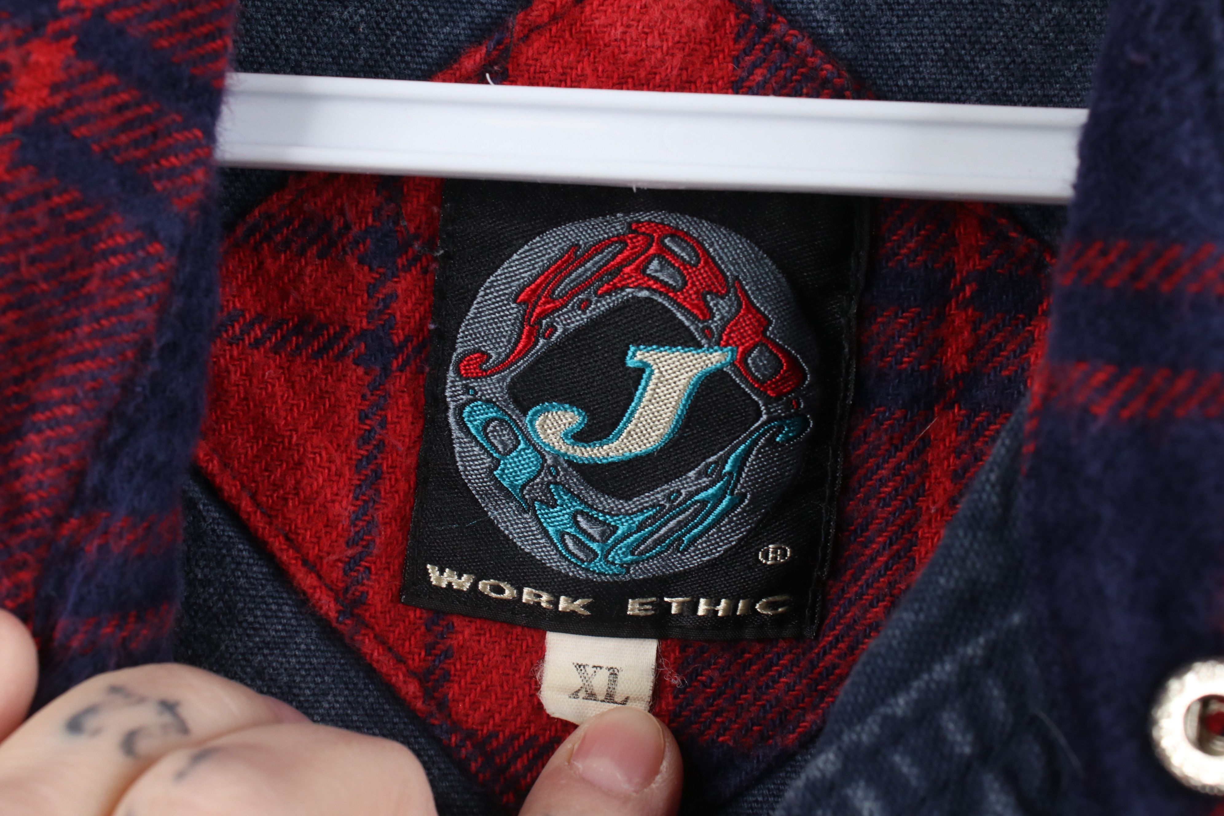 Vintage Vintage 90s Streetwear Big Pocket Flannel Button Shirt Plaid Size US XL / EU 56 / 4 - 8 Thumbnail