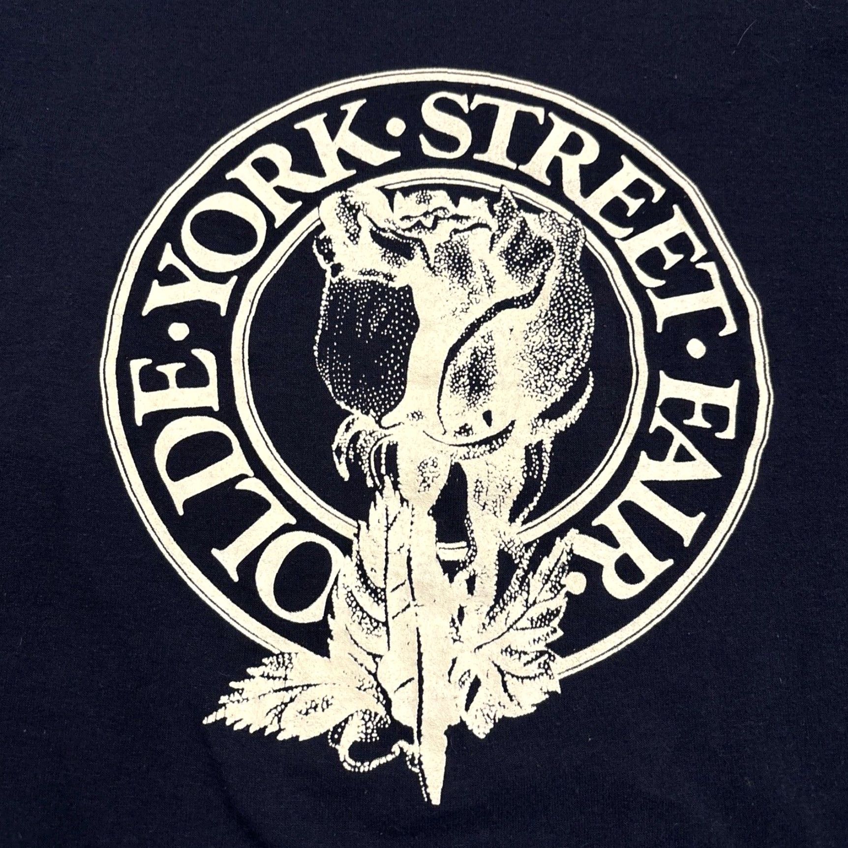 Russell Athletic VINTAGE Russell Athletic T-Shirt Olde York Street Fair XL Blue Mens Size US XL / EU 56 / 4 - 2 Thumbnail