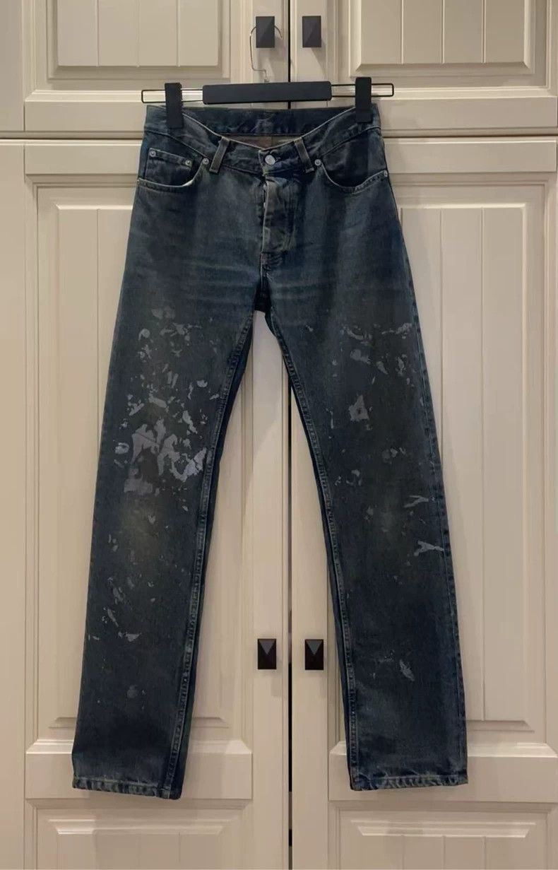 Helmut Lang HELMUT LANG Blue water-washed ink jeans Size US 29 - 1 Thumbnail