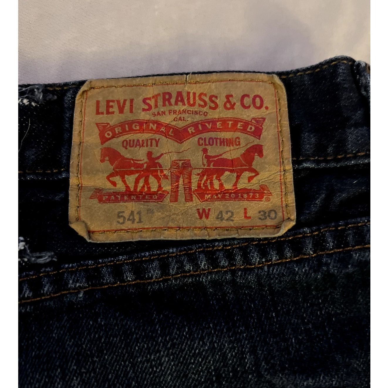 Levi's Levi's 541 Blue Jeans 42x30 Relaxed Fit Straight Leg Denim Size US 42 / EU 58 - 4 Thumbnail