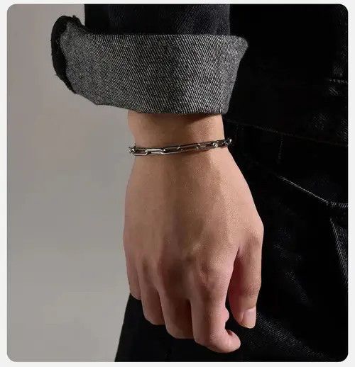 VIBE 5mm Adjustable Paperclip Chain Bracelet Size ONE SIZE - 4 Thumbnail