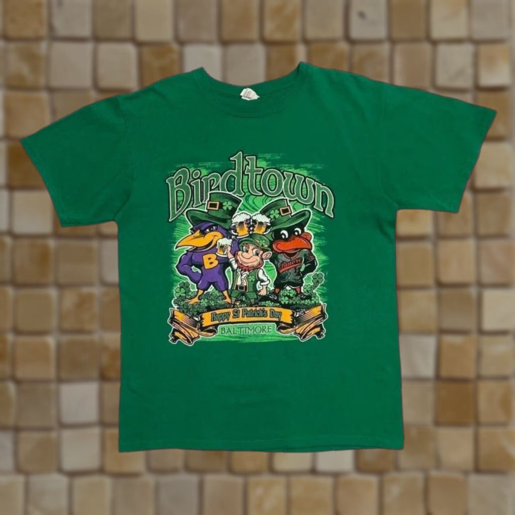 Anvil Anvil Birdtown Baltimore “Happy St Patrick’s Day” Souvenir Green T-Shirt Medium Size US M / EU 48-50 / 2 - 1 Thumbnail