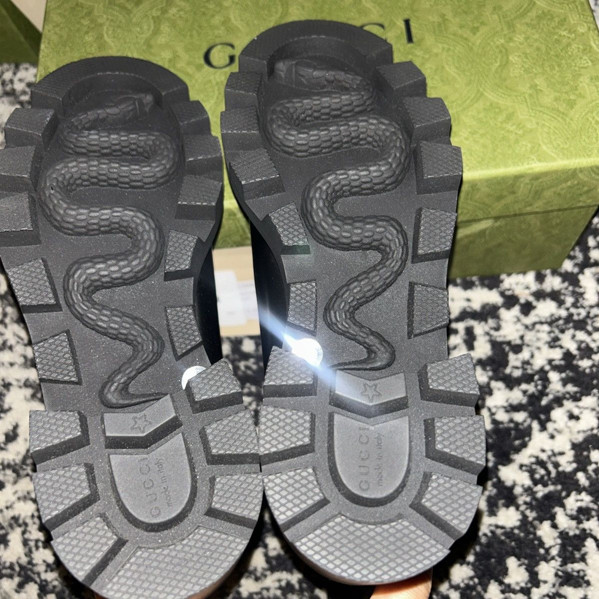 Gucci Gucci Crystal Belt 60mm Leather Ankle Boot Black Magnum Calf Size US 5.5 / IT 35.5 - 11 Thumbnail