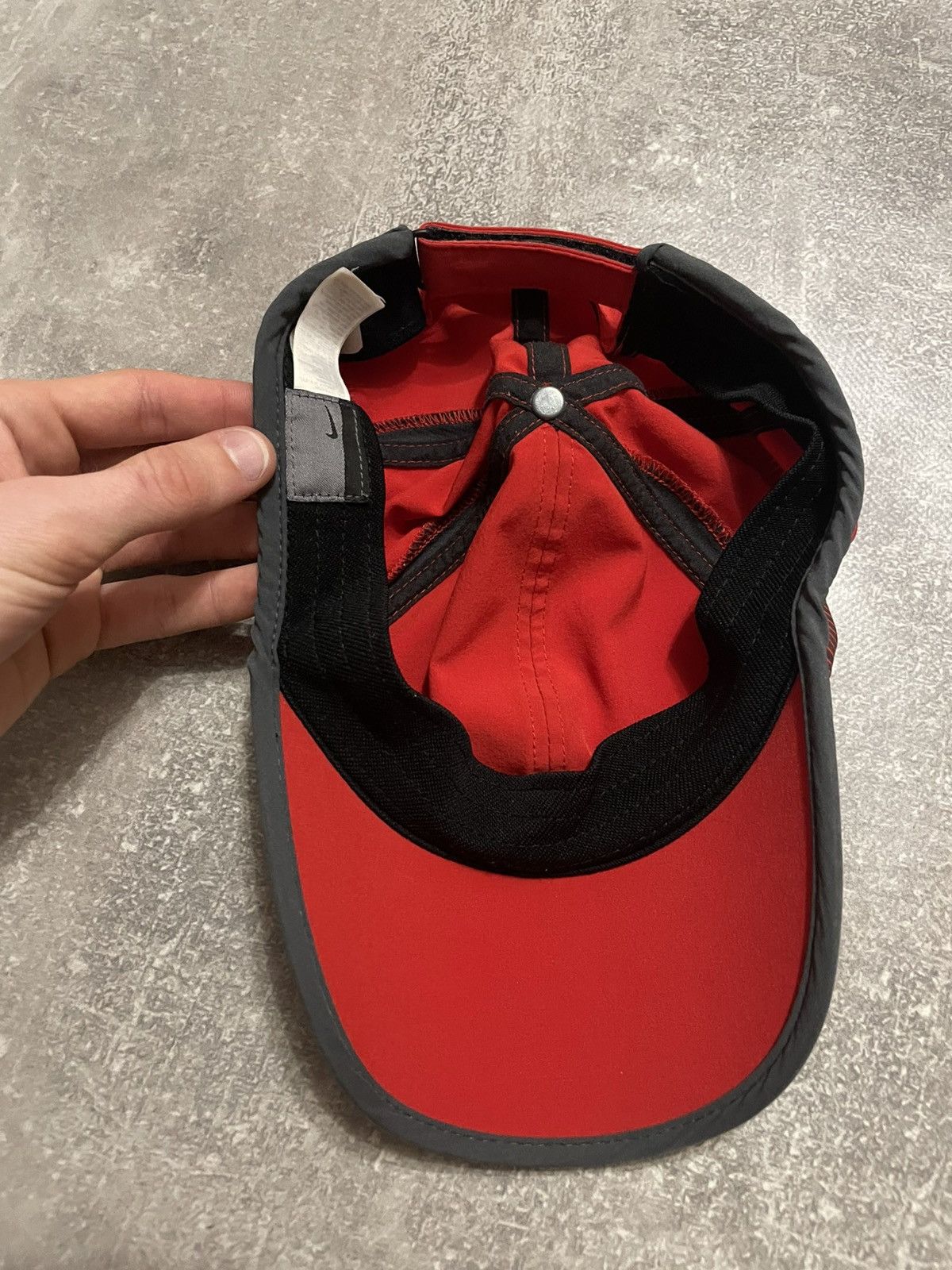 Nike Vintage Nike Dri-Fit Red Cap Size ONE SIZE - 7 Thumbnail