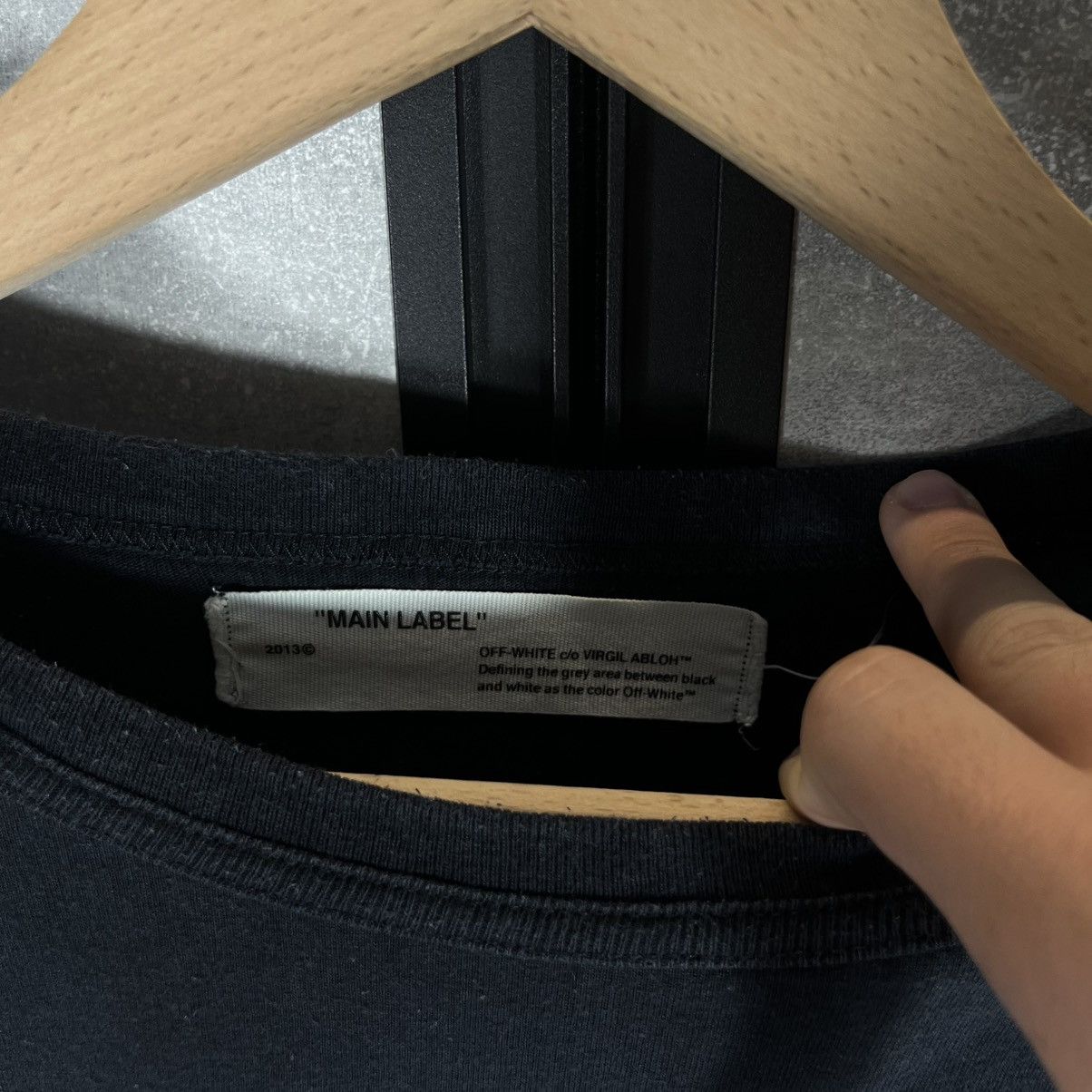 Off-White OFF WHITE SPRAY DIAGONAL VINTAGE TEE TSHIRT VIRGIL ABLOH Size US L / EU 52-54 / 3 - 12 Thumbnail