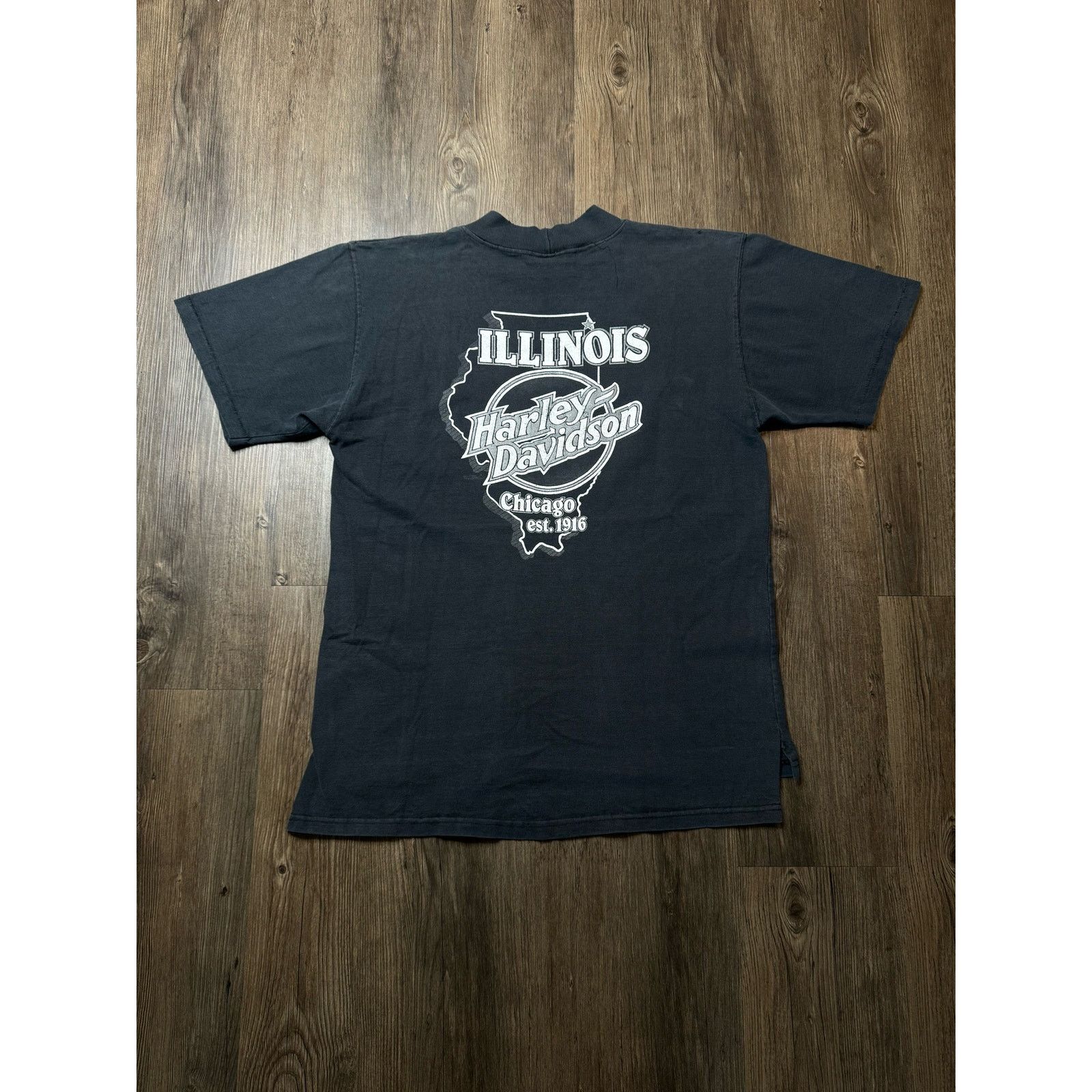 Harley Davidson VTG HARLEY ILLINOIS TEE SIZE LARGE Size US L / EU 52-54 / 3 - 1 Thumbnail