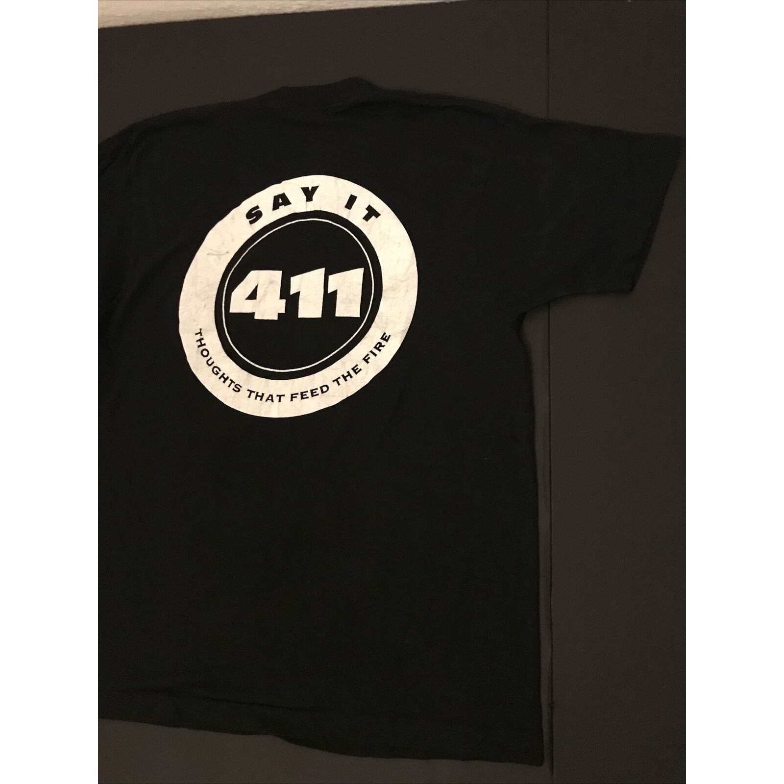Other Vintage 411 Say It Feed The Fire Punk Hardcore t-shirt Skate Size US L / EU 52-54 / 3 - 4 Thumbnail
