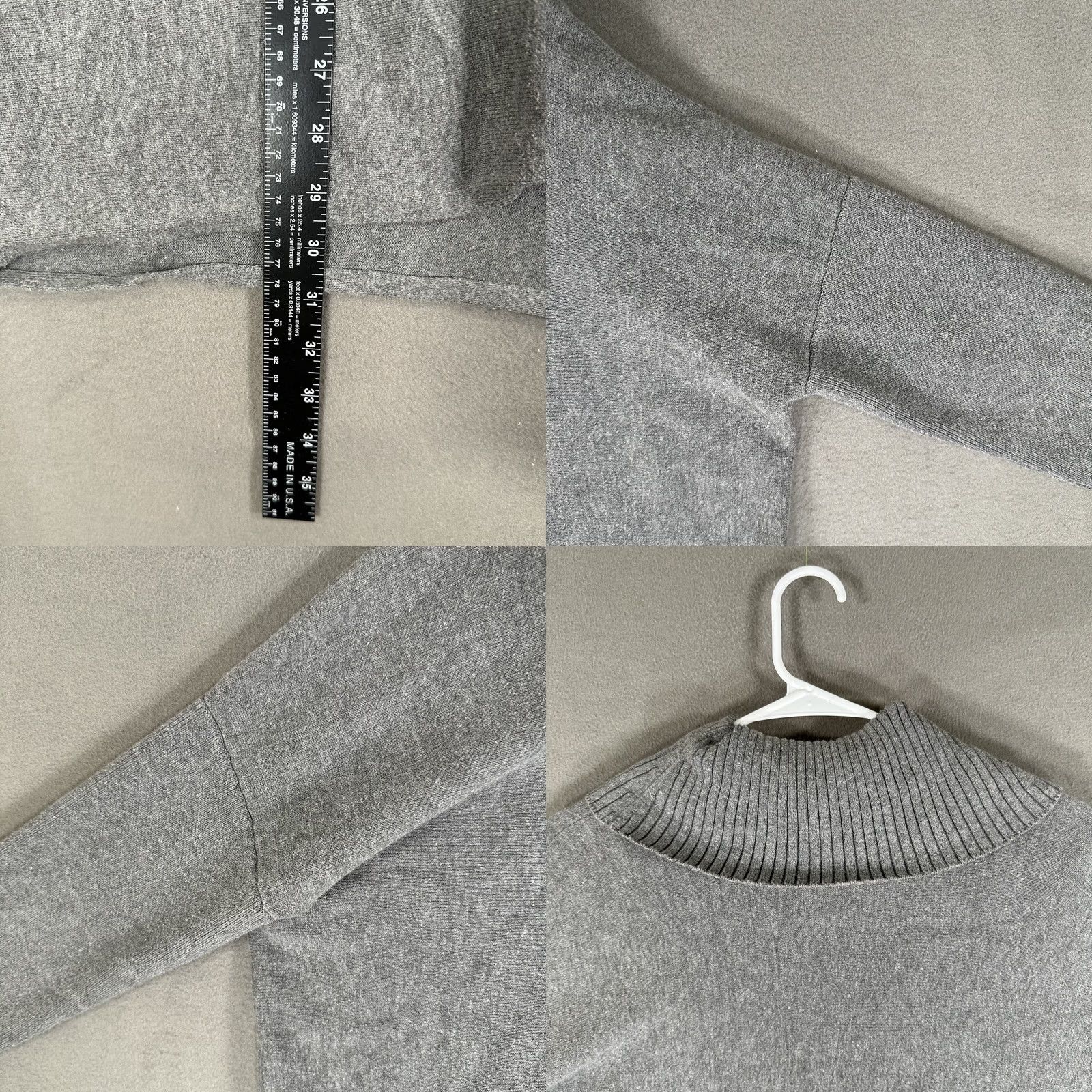 Guess Guess Cardigan Sweater Womens XS Gray Belted 3/4 Sleeve Turtle Neck Wrap EUC Size XS / US 0-2 / IT 36-38 - 9 Thumbnail