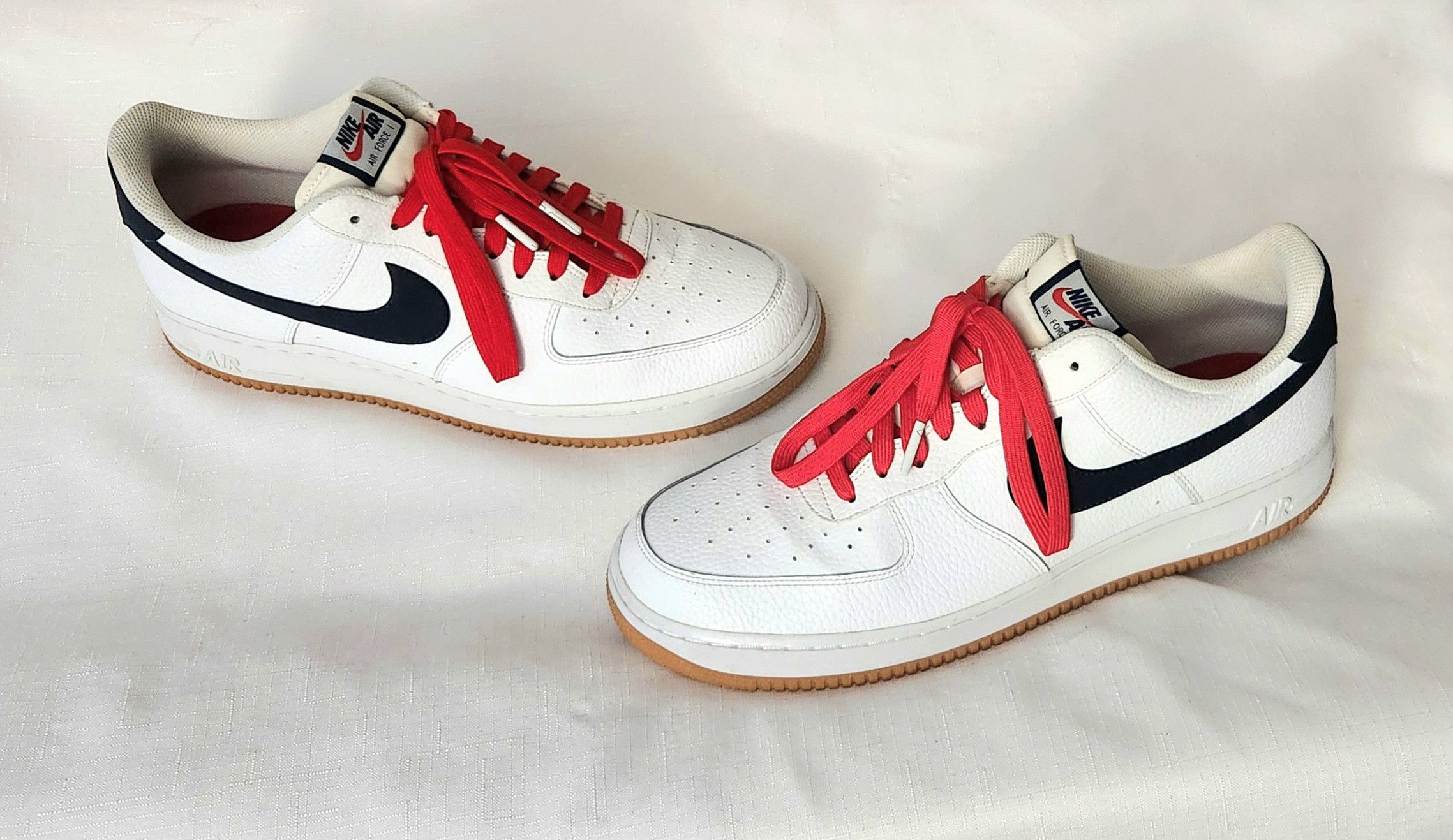 Nike Nike Air Force 1 Low '07 White Obsidian CI0057-100 SZ 13 Size US 13 / EU 46 - 4 Thumbnail