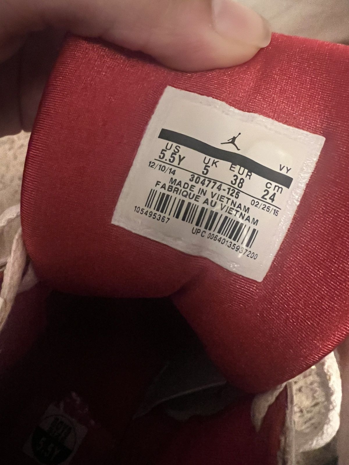 Jordan Brand × Nike Jordan 7 Retro Hare (2015) (GS) Size US 5.5 / EU 38 - 6 Thumbnail