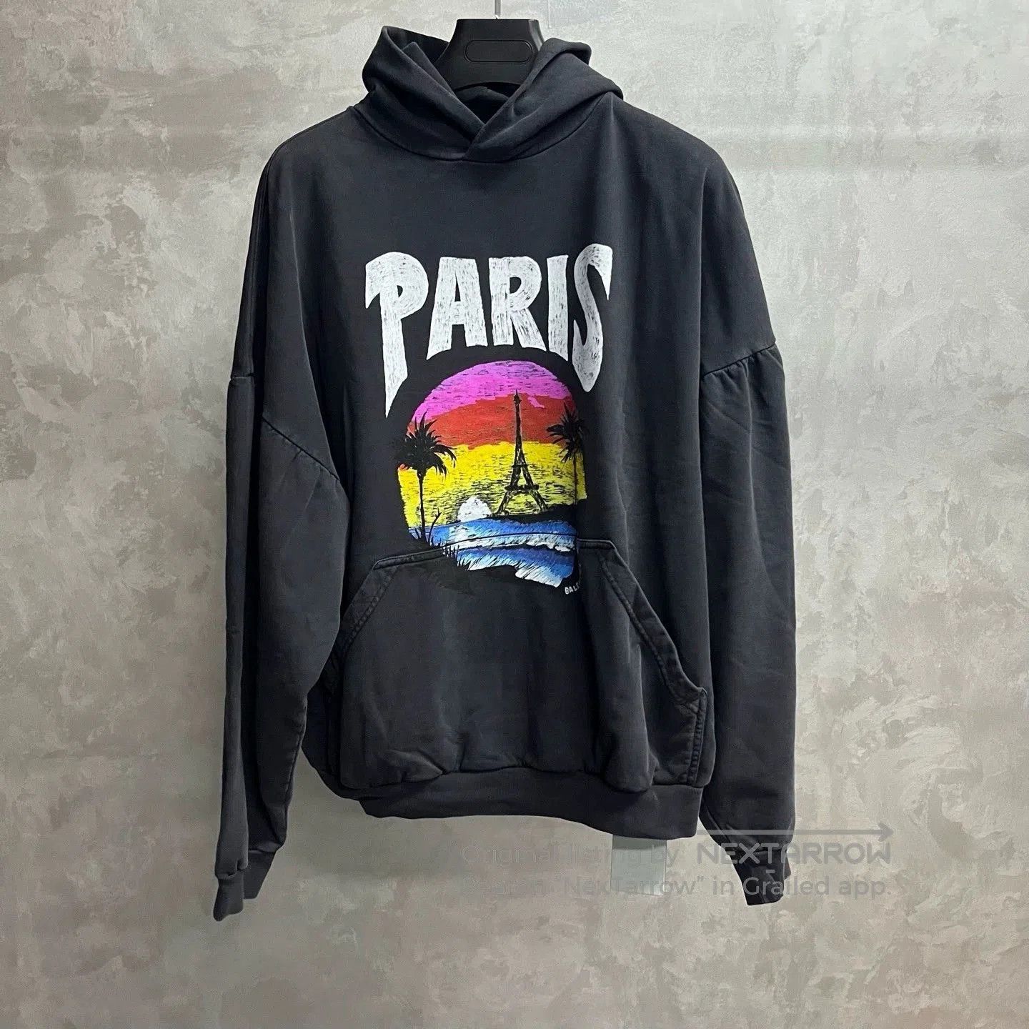 Balenciaga balenciaga black printed hoodie long sleeves. Size US M / EU 48-50 / 2 - 1 Thumbnail