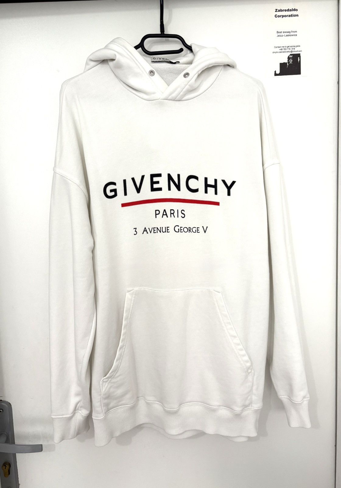 Givenchy Givenchy Avenue white oversized hoodie Size US S / EU 44-46 / 1 - 1 Thumbnail