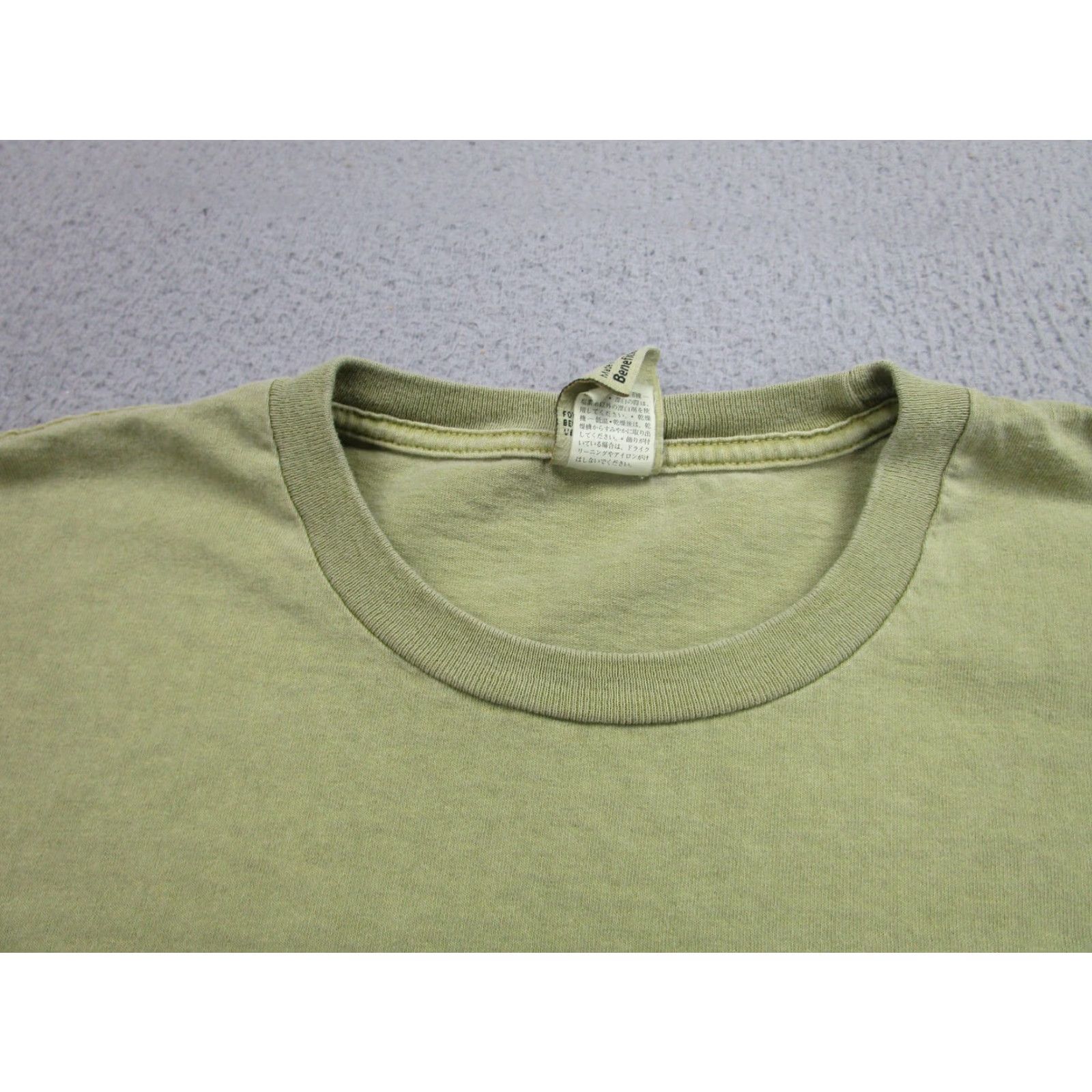 Vintage VINTAGE Beneficial T's Organic Cotton Shirt Mens Large Green Crew Neck Short Sleeve Ventura CA Size US L / EU 52-54 / 3 - 3 Thumbnail