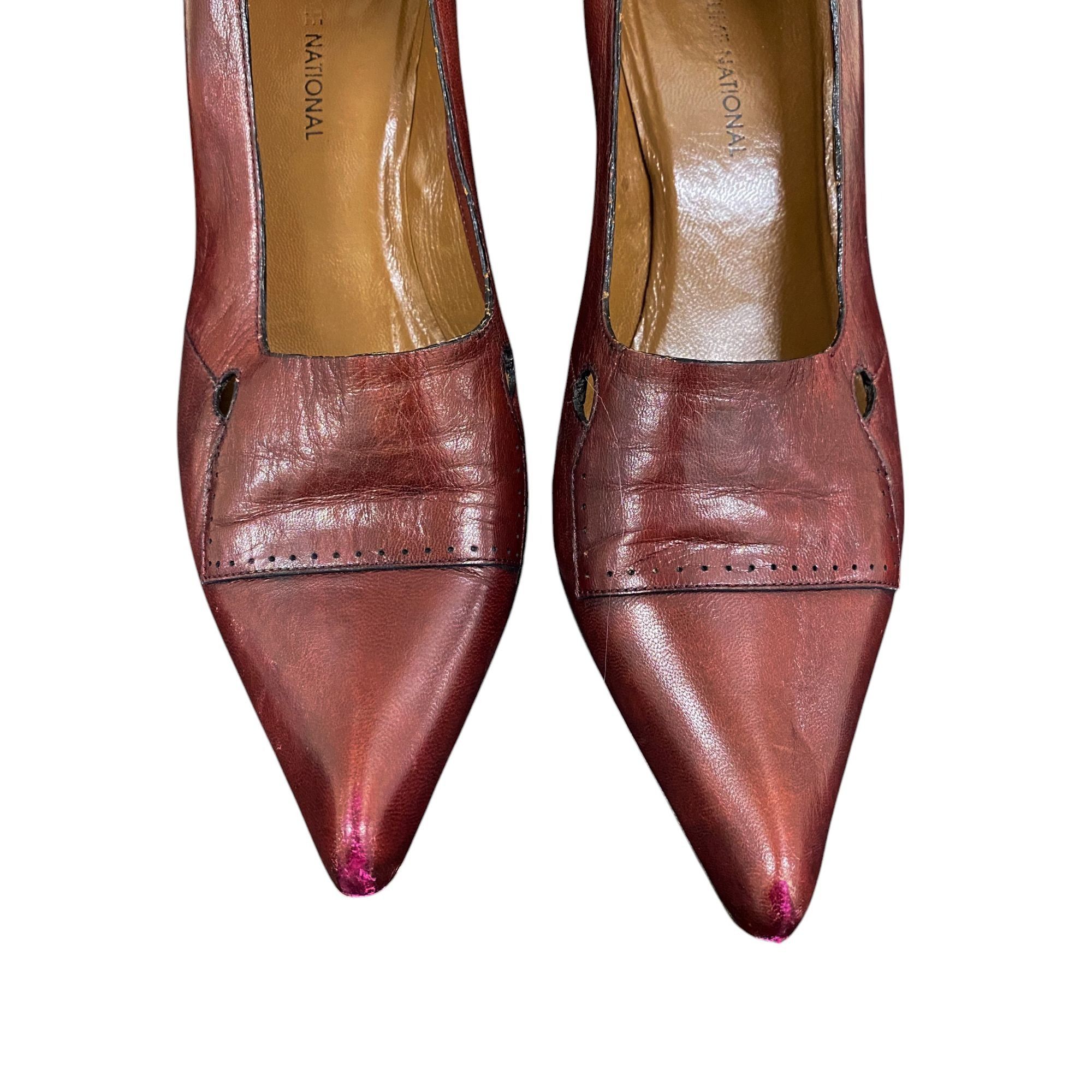 Costume National Vintage Y2K Costume National distressed pumps 38.5 EU, Dark Size US 8.5 / IT 38.5 - 14 Thumbnail