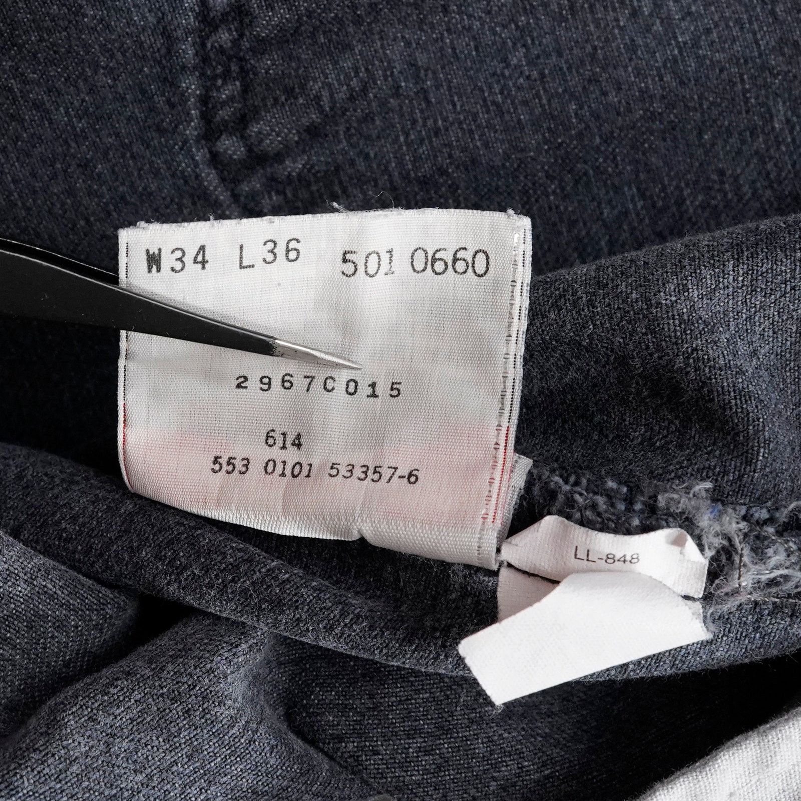 Levi's Vintage Levi’s 501 Black Jeans USA Made Distressed Repair Size US 32 / EU 48 - 6 Thumbnail