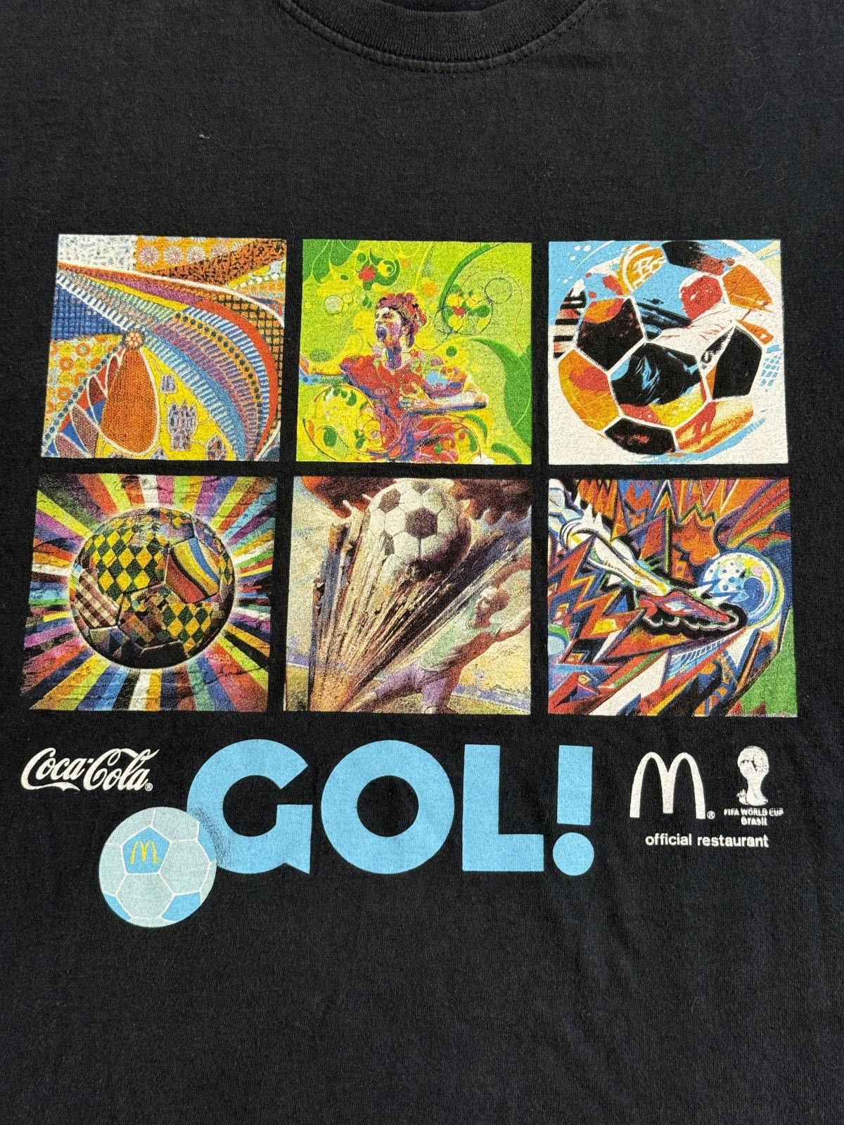 Fruit Of The Loom Fifa World Cup Art T-shirt 2014 Brasil McDonalds Gol! XL Size US XL / EU 56 / 4 - 3 Thumbnail
